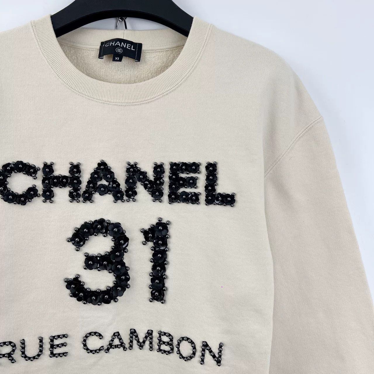 Chanel Chanel Beaded Camellia Letter Sweatshirt Size US XS / EU 42 / 0 - 3 Thumbnail