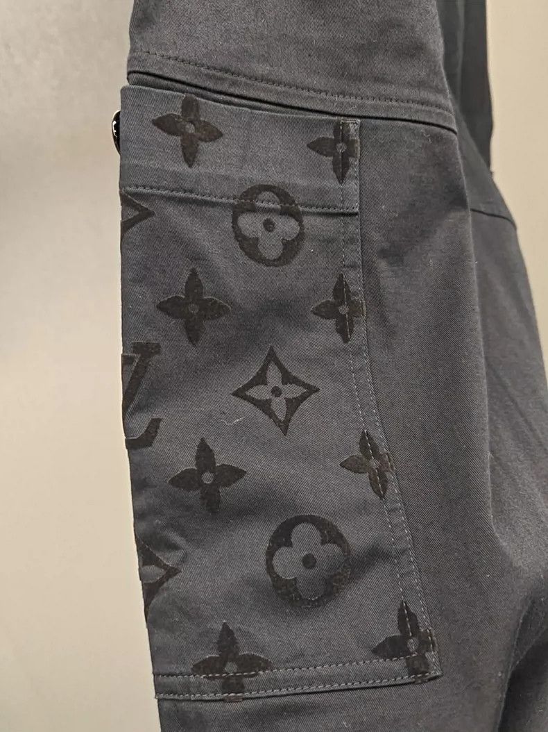 Louis Vuitton LV Monogram Flocked Casual Pants Size US 34 / EU 50 - 5 Thumbnail