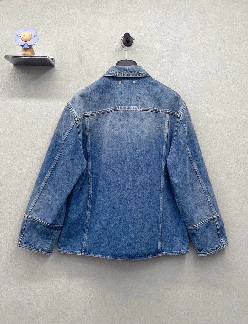 Louis Vuitton LV Vintage Distressed Denim Jacket Size US XL / EU 56 / 4 - 2 Thumbnail