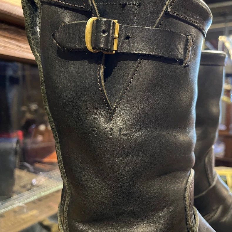 RRL Ralph Lauren RRL Engineer Boots 8.5D Black Size US 8.5 / EU 41-42 - 4 Thumbnail