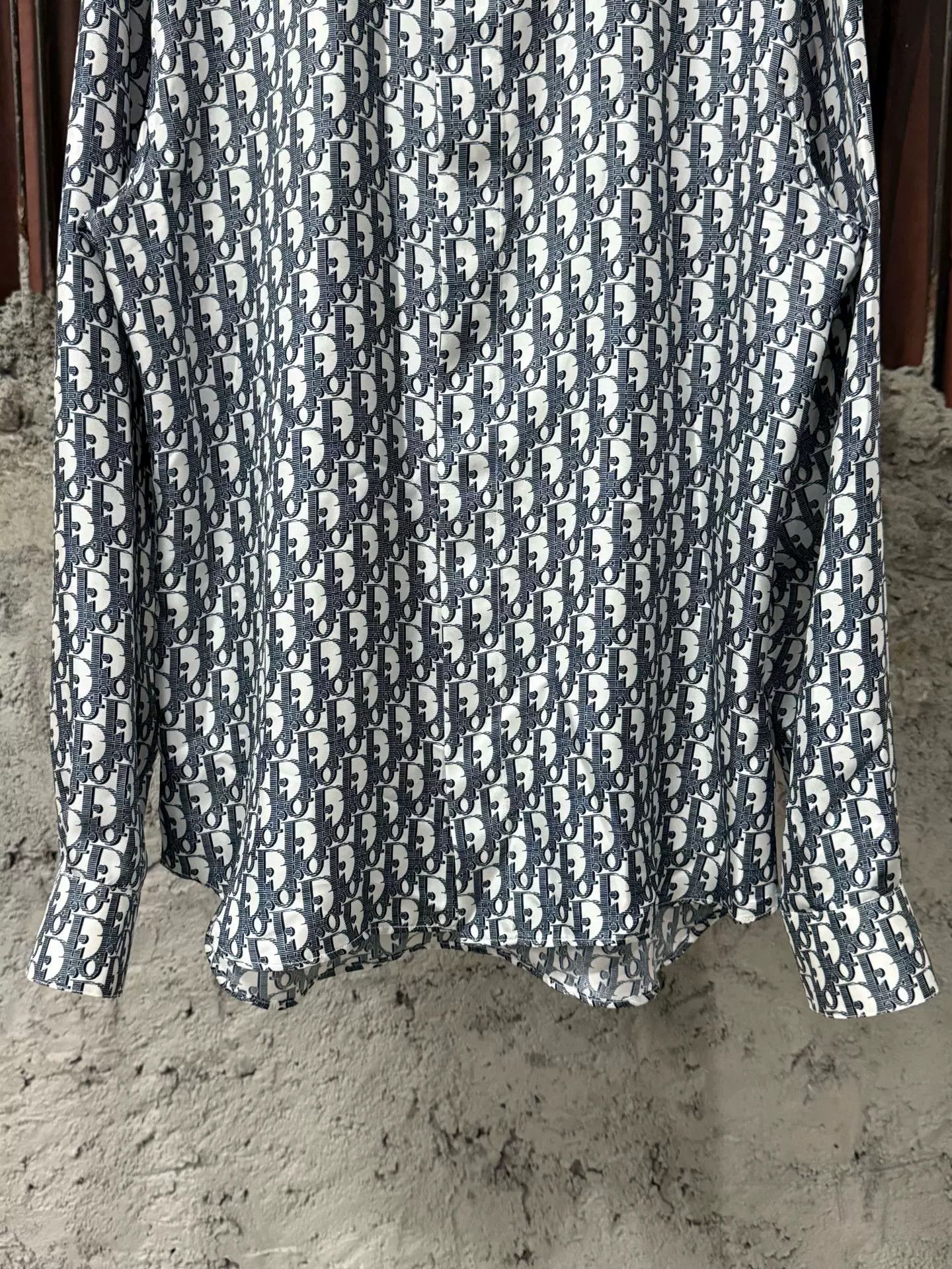 Dior Dior Silk Printed Long Sleeve Shirt Size US M / EU 48-50 / 2 - 4 Thumbnail