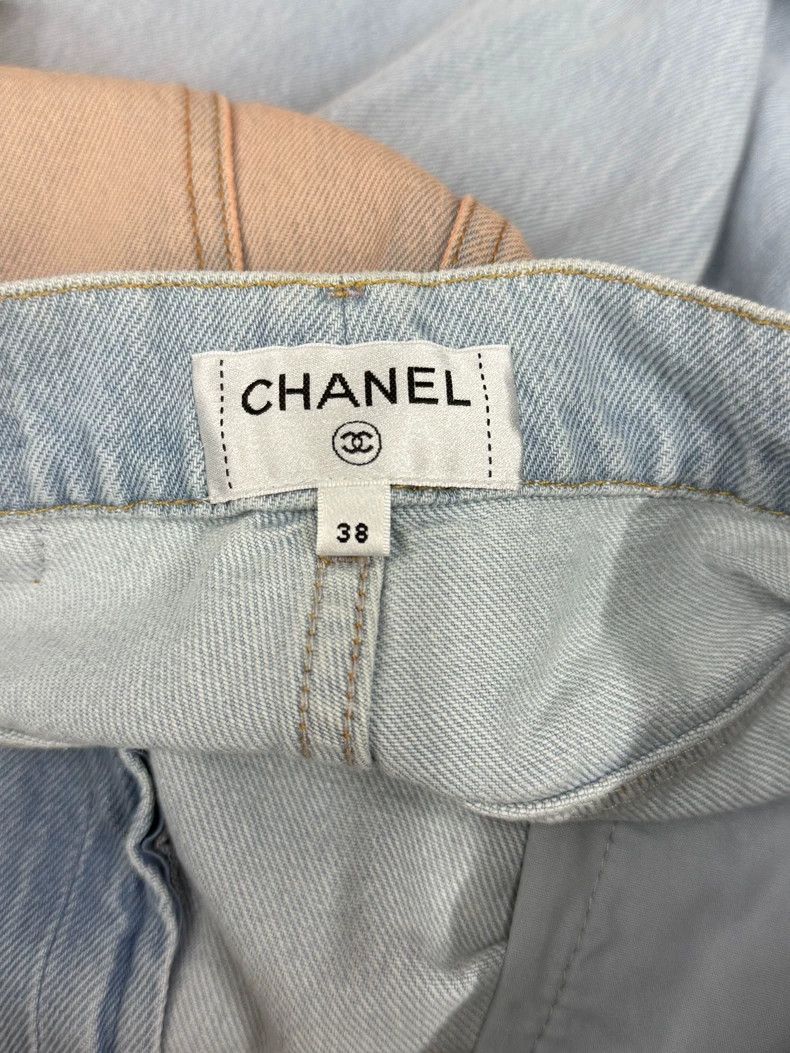 Chanel Chanel Orange Gradient Wide-Leg Jeans Size US 38 / EU 54 - 3 Thumbnail