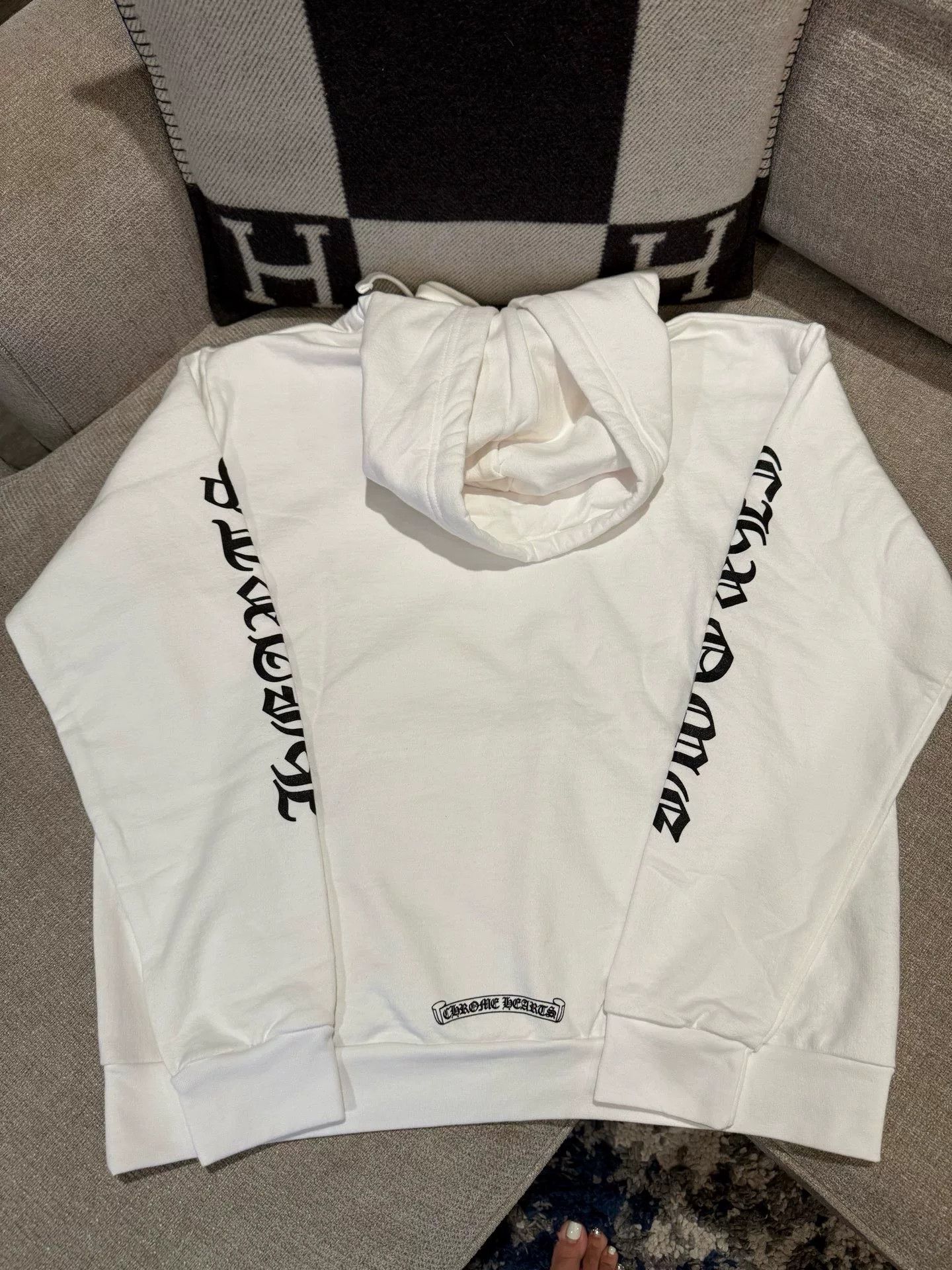 Chrome Hearts Chrome Hearts White Unisex Sweatshirt Size US M / EU 48-50 / 2 - 2 Thumbnail