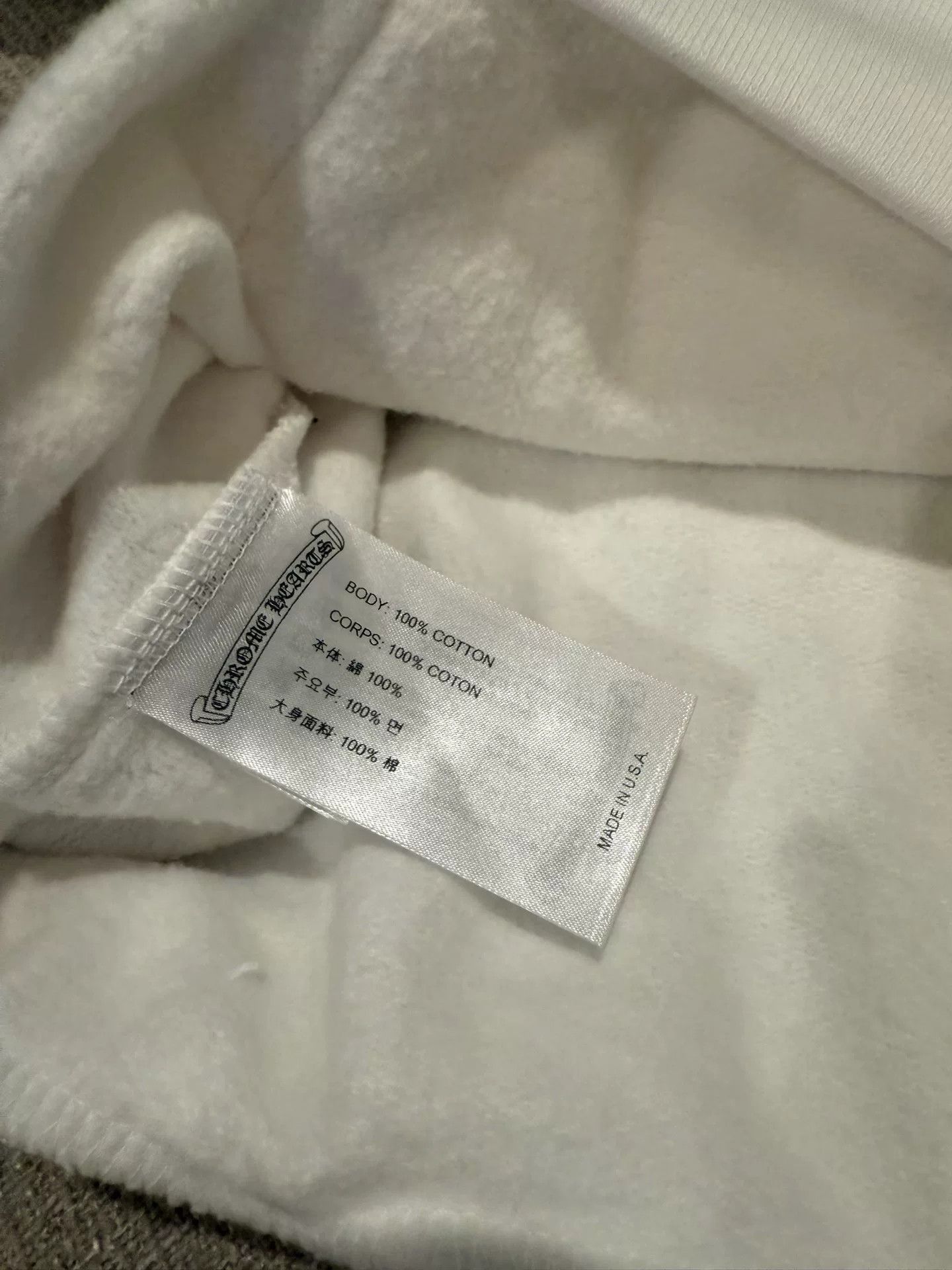 Chrome Hearts Chrome Hearts White Unisex Sweatshirt Size US M / EU 48-50 / 2 - 4 Thumbnail