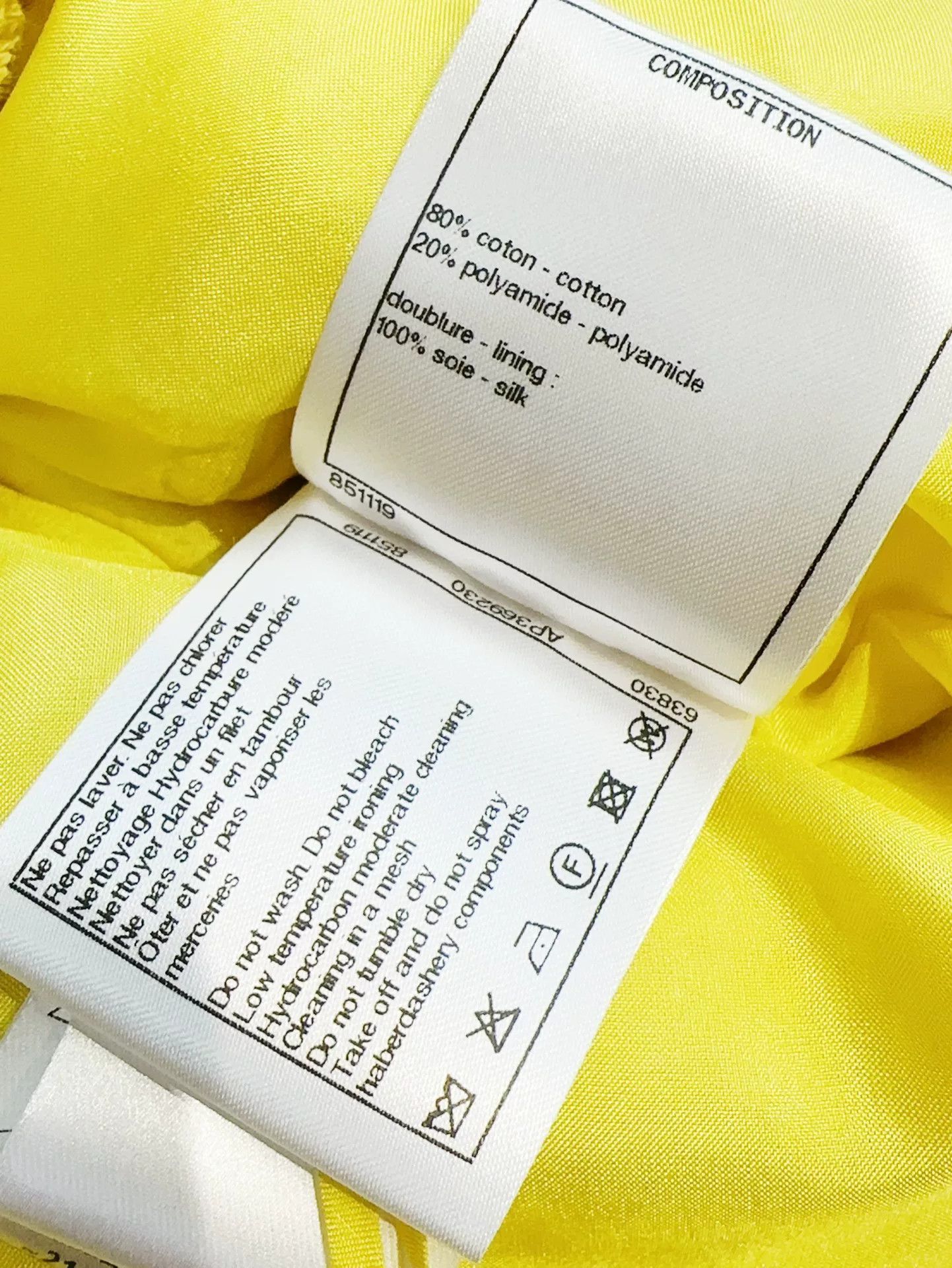 Chanel Chanel 22S Yellow Woven Mini Skirt Size US 36 / EU 52 - 8 Thumbnail