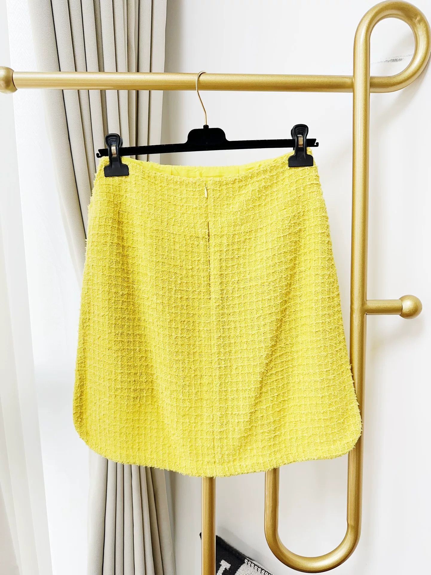 Chanel Chanel 22S Yellow Woven Mini Skirt Size US 36 / EU 52 - 3 Thumbnail
