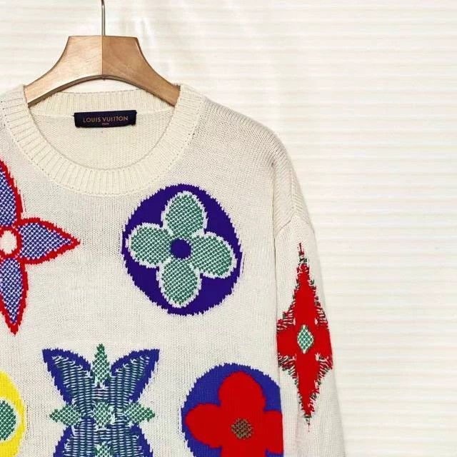 Louis Vuitton LOUIS VUITTON MONOGRAM Floral Sweater Size US L / EU 52-54 / 3 - 2 Thumbnail
