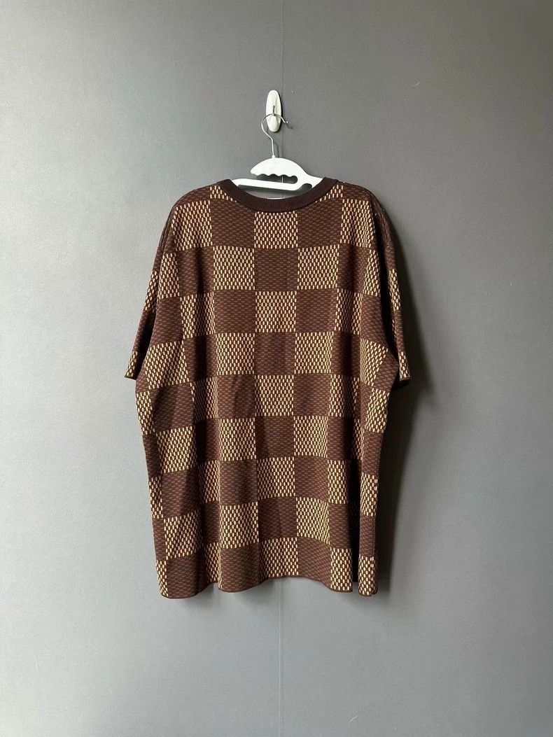 Louis Vuitton Louis Vuitton Brown Checkered Short Sleeve Top Size US L / EU 52-54 / 3 - 2 Thumbnail