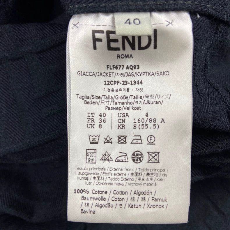 Fendi Fendi Black Printed Jacket Size 40 Size US S / EU 44-46 / 1 - 6 Thumbnail