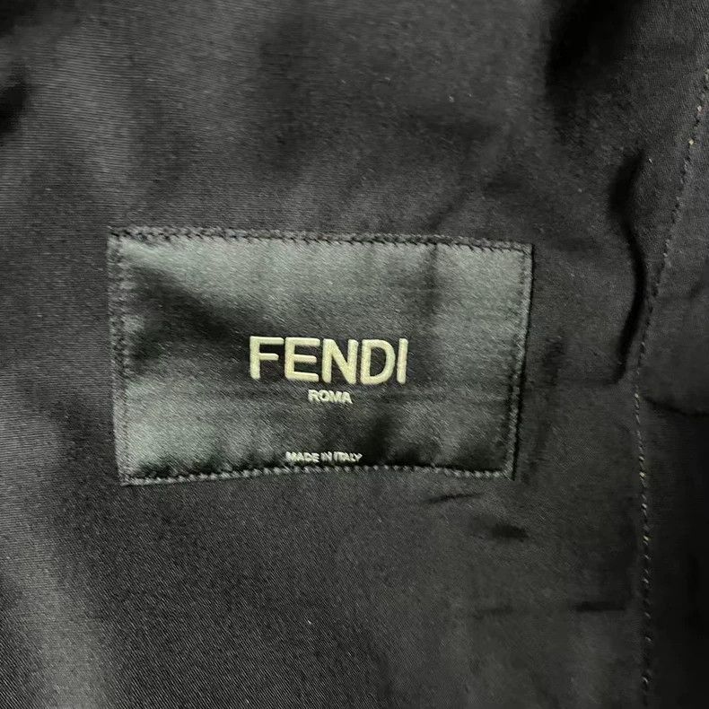 Fendi Fendi Brown Logo Denim Jacket Size US L / EU 52-54 / 3 - 3 Thumbnail