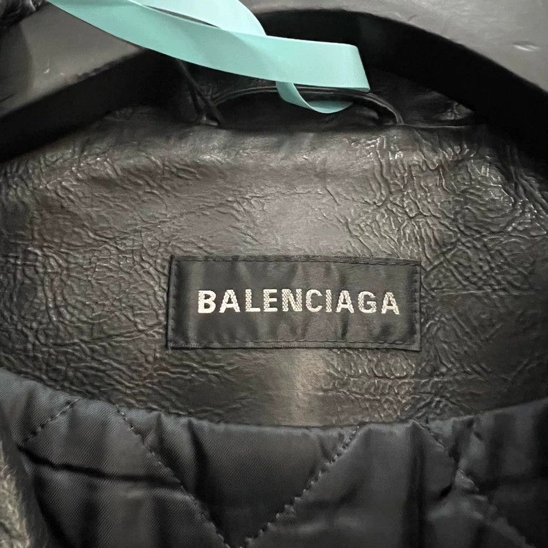 Balenciaga Balenciaga Patchwork Graffiti Leather Jacket Size US S / EU 44-46 / 1 - 6 Thumbnail