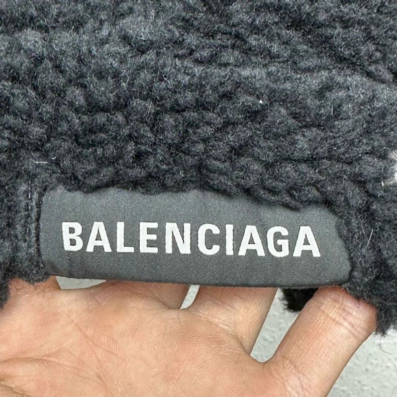 Balenciaga Balenciaga Black Teddy Fleece Jacket Size US M / EU 48-50 / 2 - 6 Thumbnail