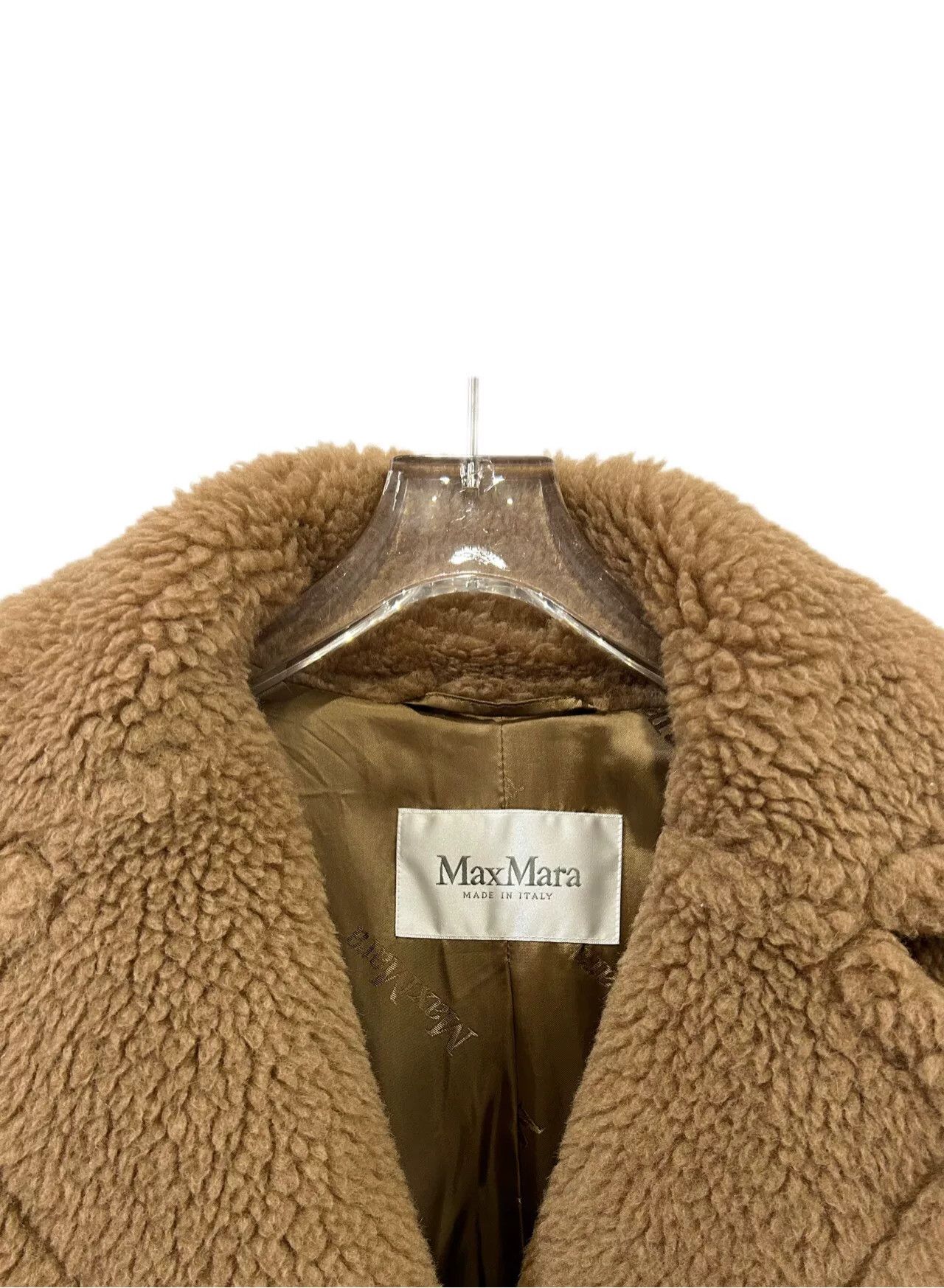 Max Mara Maxmara Teddy Camel Hair Coat Brown Size US XS / EU 42 / 0 - 3 Thumbnail