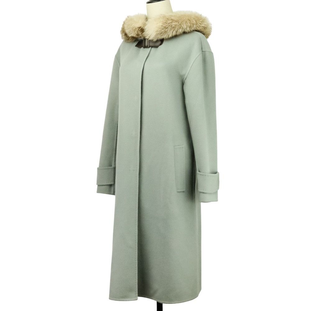 Other Other FOXEY Blue Moon Cashmere Fox Fur Coat Natural Material Outerwear 38755 DUTY FREE for USA Size ONE SIZE - 3 Thumbnail