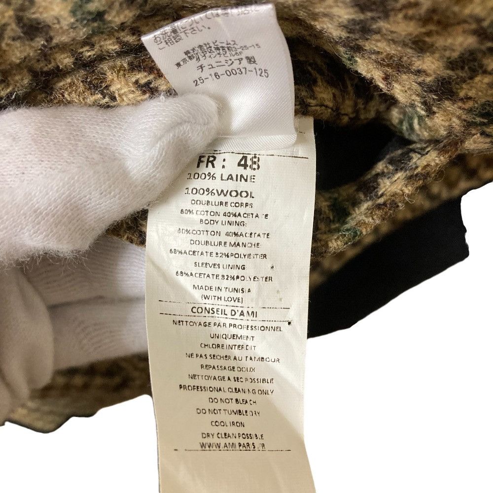 Other Other ami alexandre mattiussi Houndstooth Wool Blazer Cotton Outerwear DUTY FREE for USA Size ONE SIZE - 8 Thumbnail