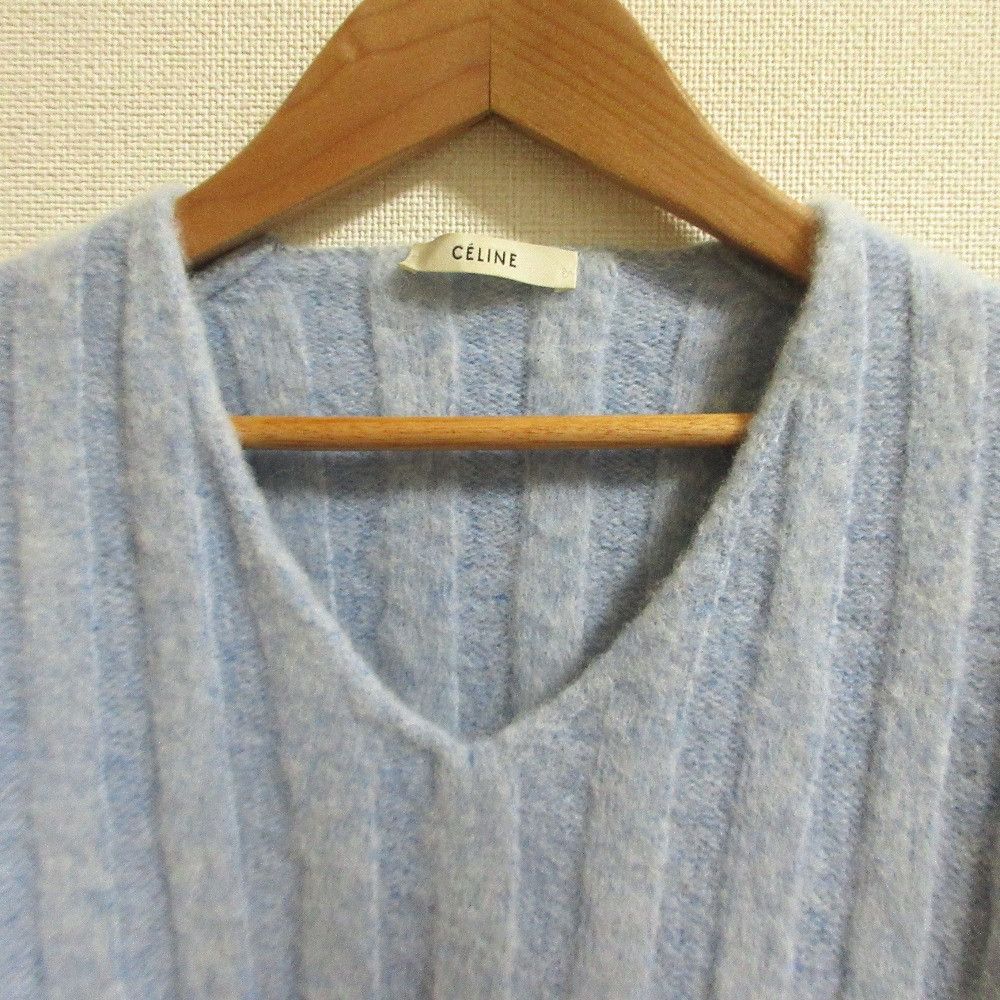 Celine Celine Celine V-Neck Wide Rib Knit Mini Dress Others Dresses DUTY FREE for USA Size ONE SIZE - 6 Thumbnail