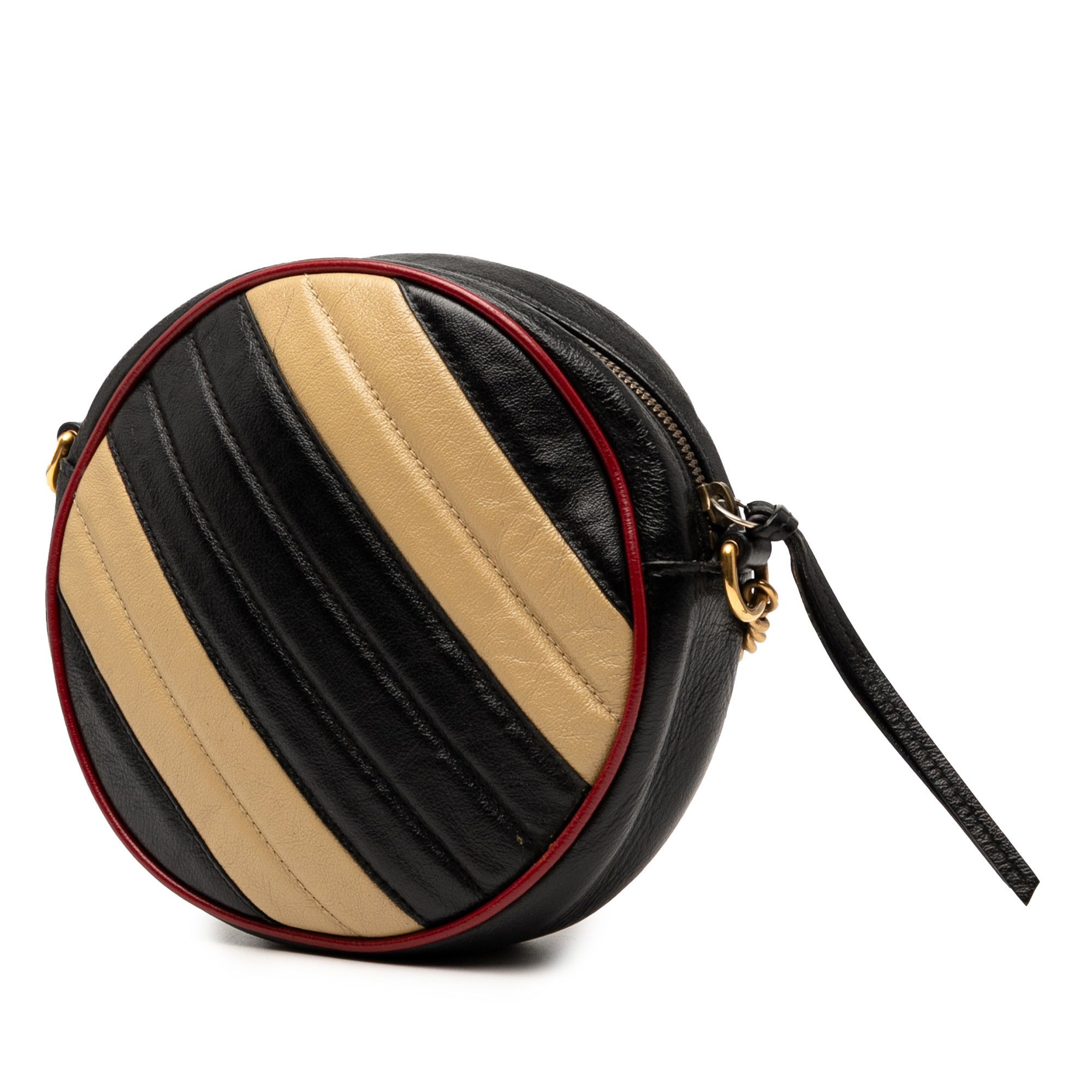 Gucci Gucci Mini GG Marmont Matelasse Leather Torchon Round Crossbody Size ONE SIZE - 2 Thumbnail