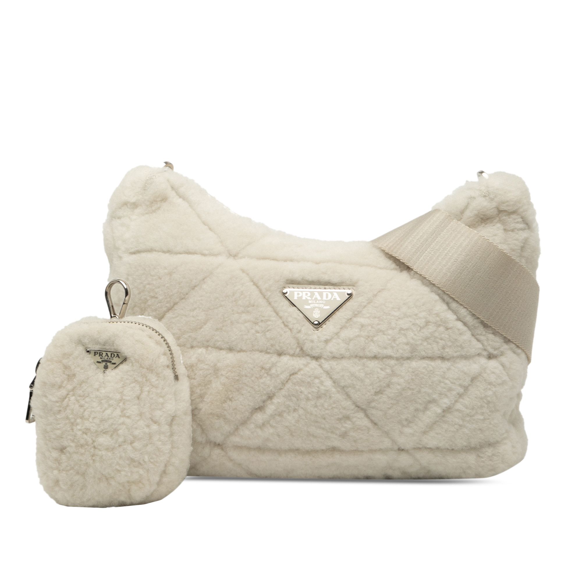 Prada Prada Quilted Shearling Re Edition 2005 Crossbody Size ONE SIZE - 7 Thumbnail