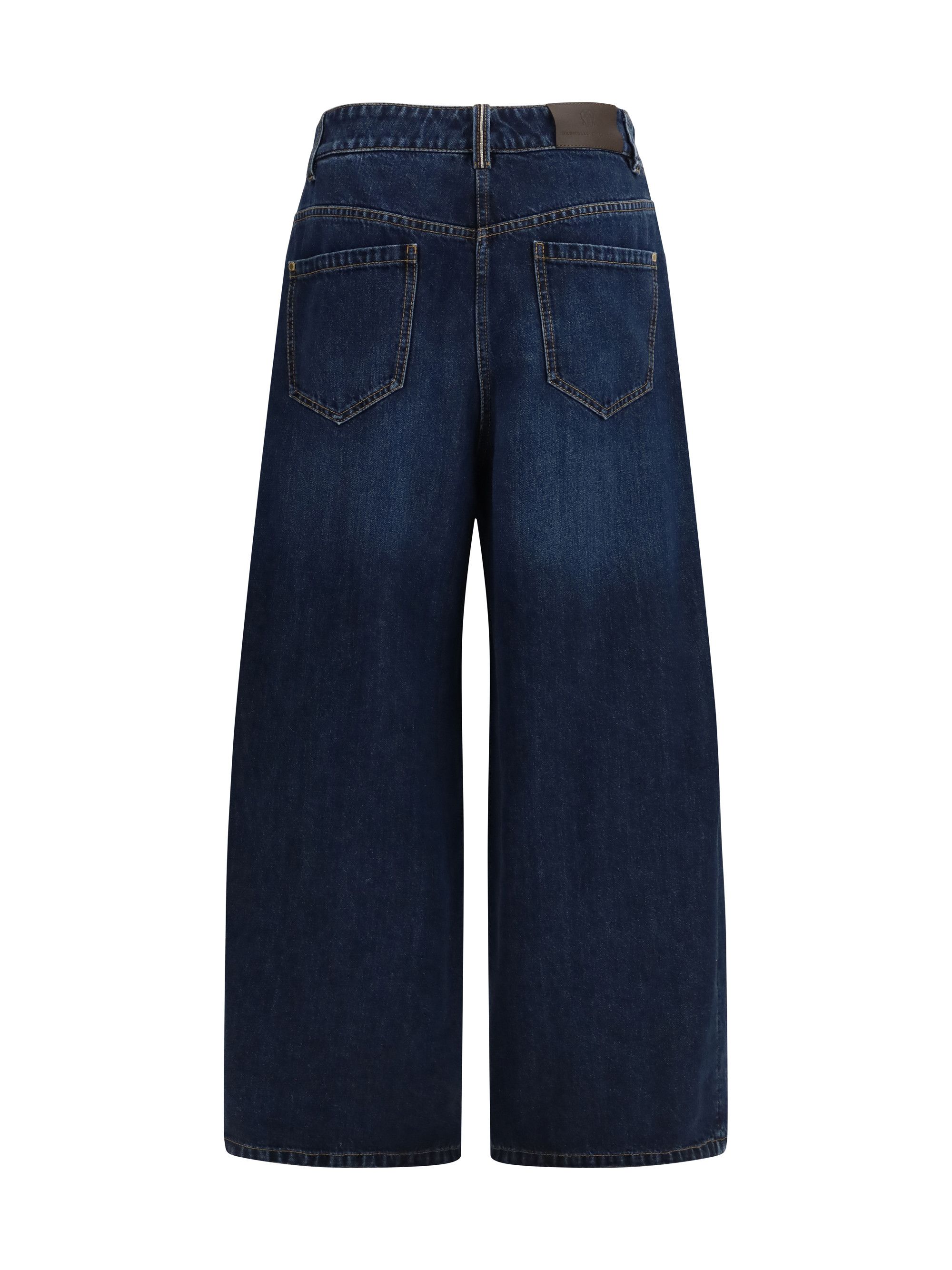 Brunello Cucinelli Barrel-leg Jeans Size 30" / US 8 / IT 44 - 2 Thumbnail