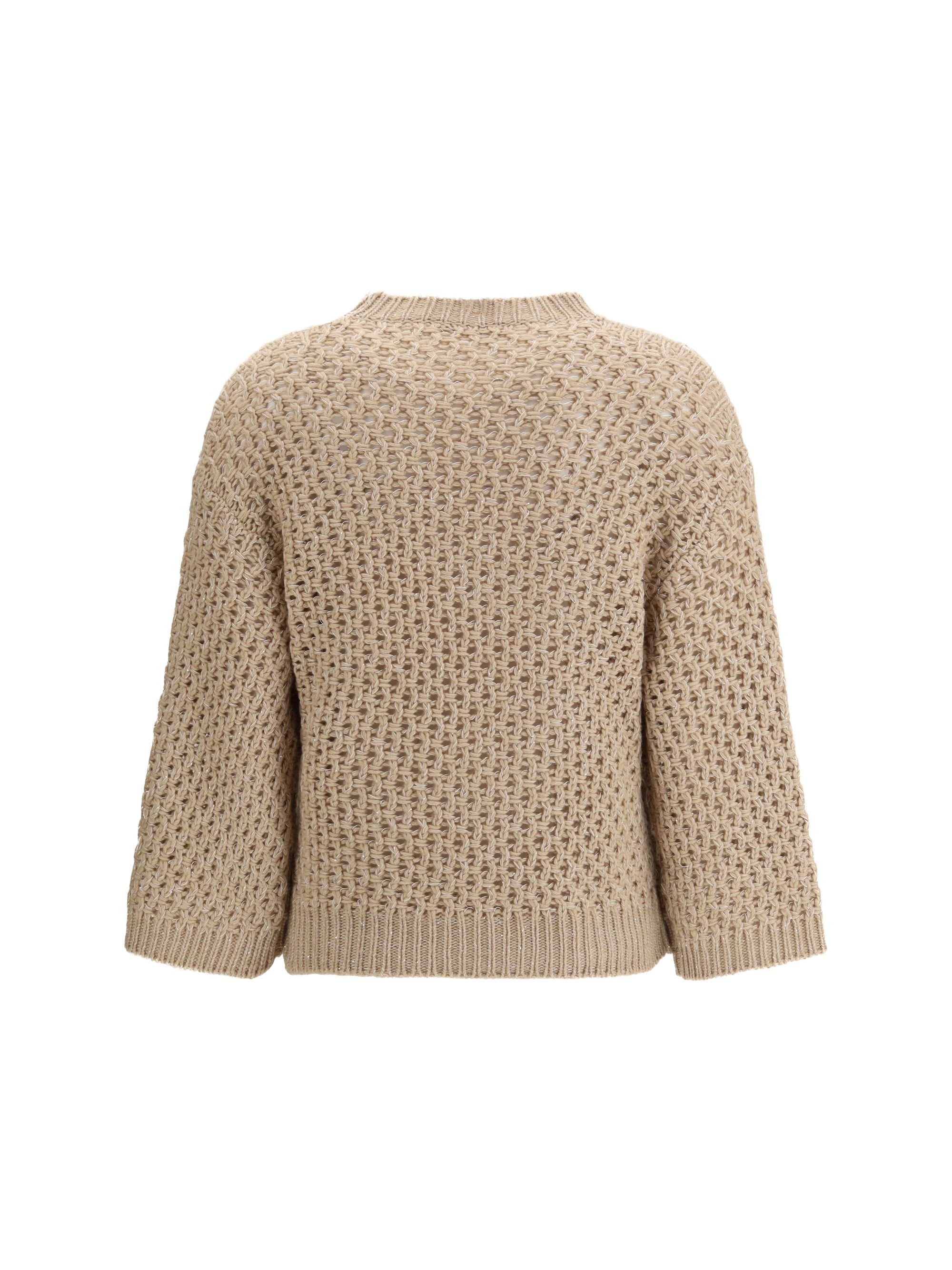 Fabiana Filippi Jumper crafted from Platinum yarn with micro sequins Size L / US 10 / IT 46 - 2 Thumbnail
