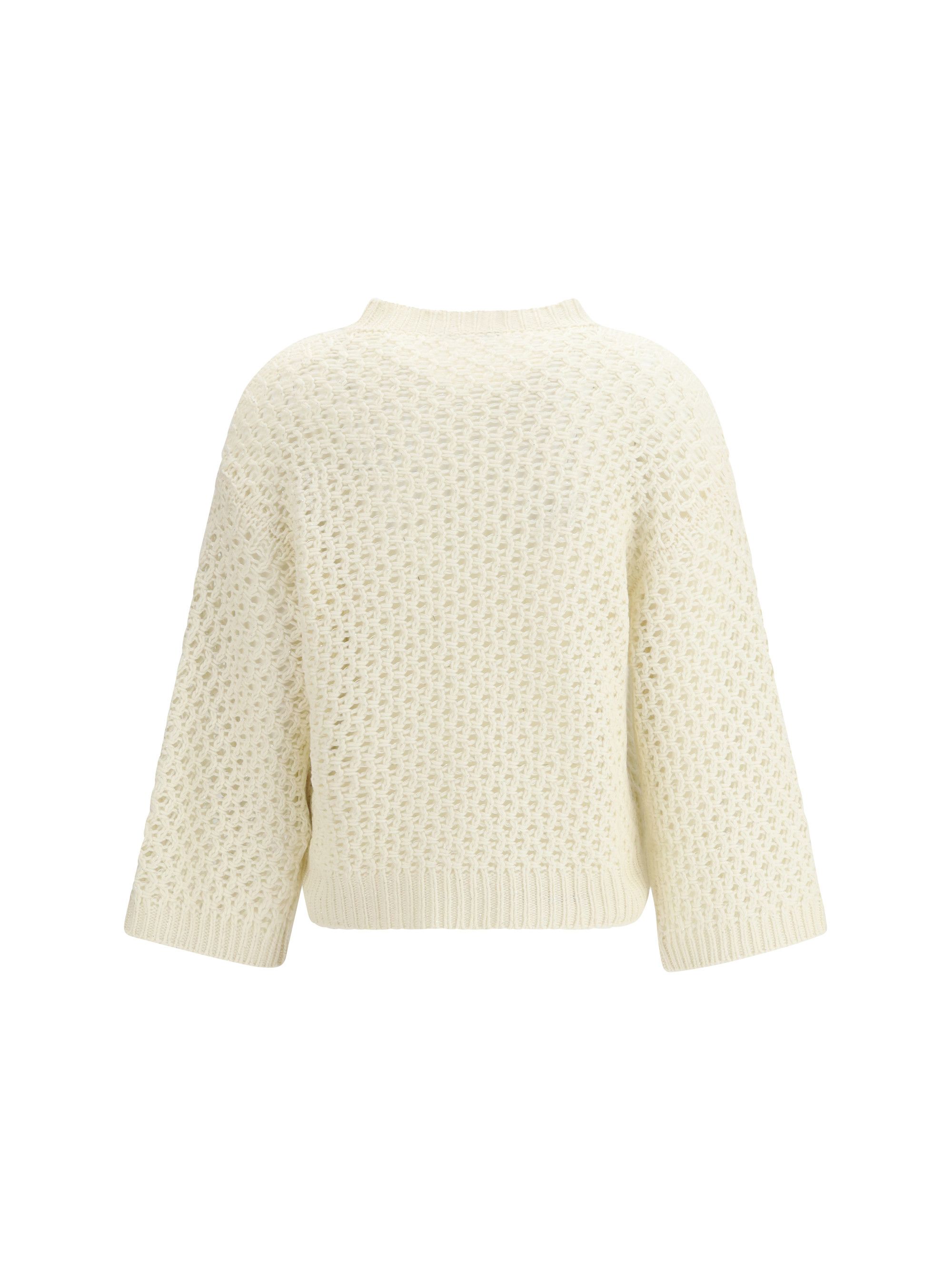 Fabiana Filippi Jumper crafted from Platinum yarn with micro sequins Size M / US 6-8 / IT 42-44 - 2 Thumbnail