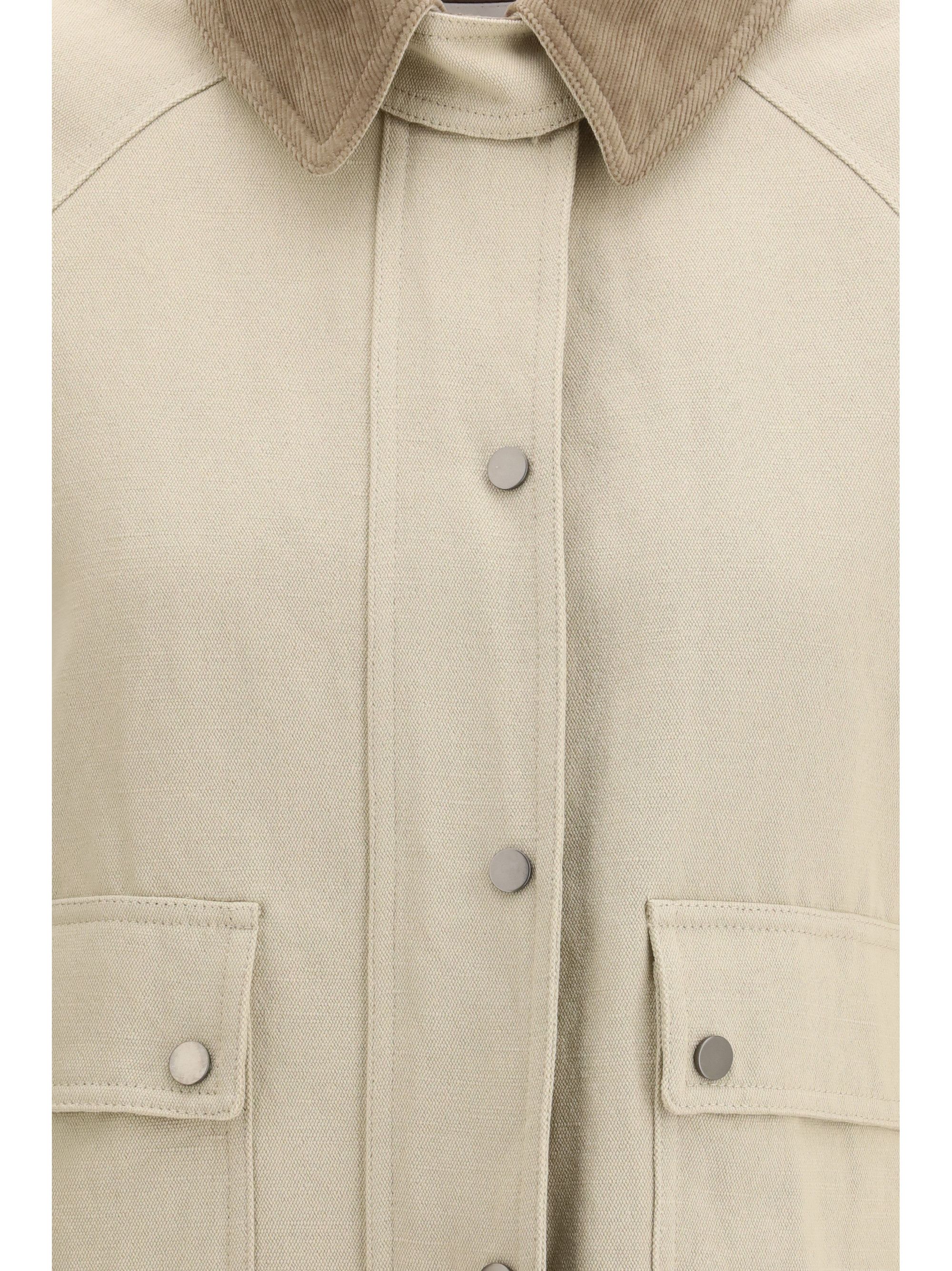 Brunello Cucinelli Cotton-linen canvas Jacket Size M / US 6-8 / IT 42-44 - 3 Thumbnail