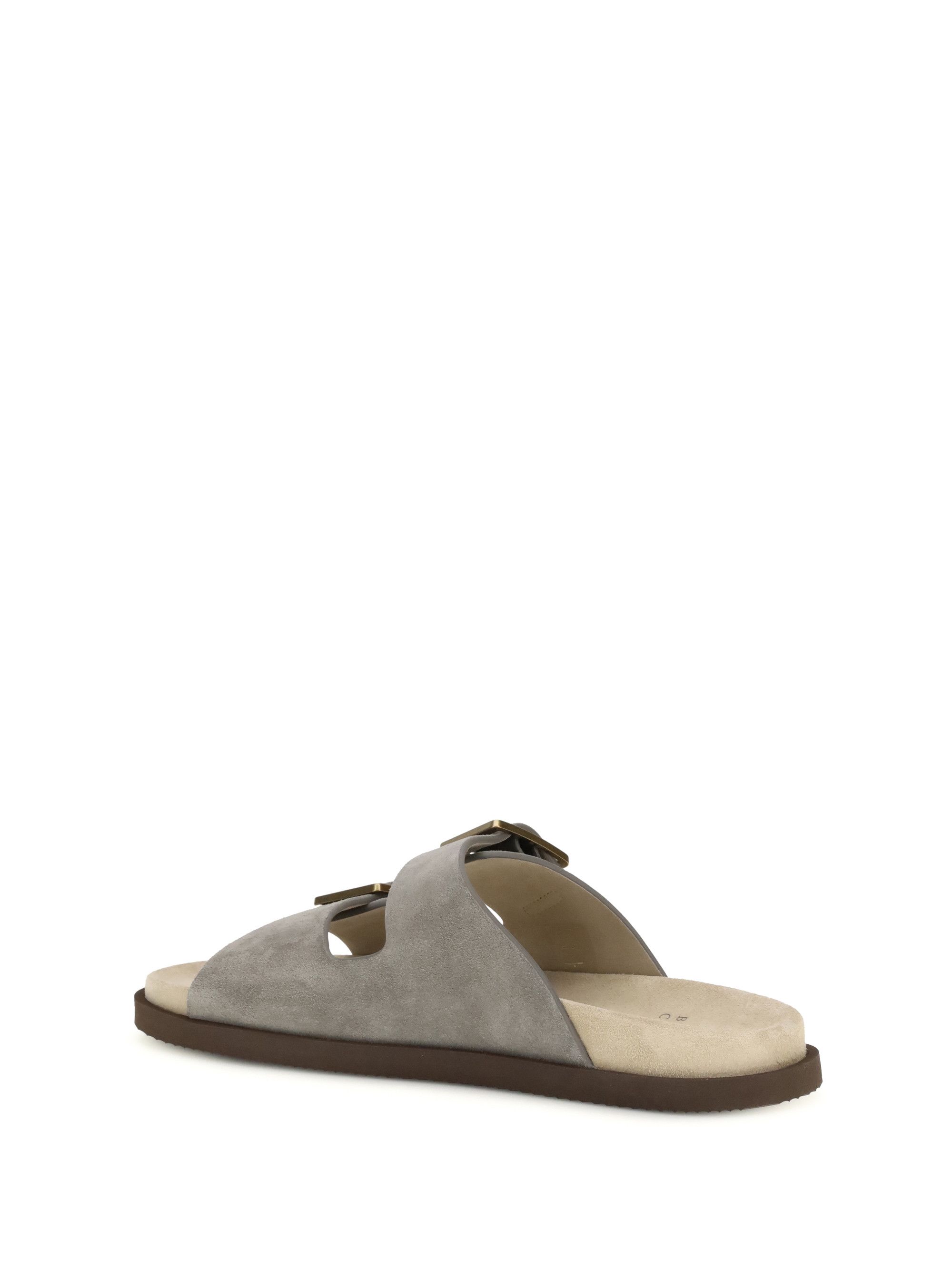 Brunello Cucinelli Suede Sandals Size US 7 / EU 40 - 3 Thumbnail