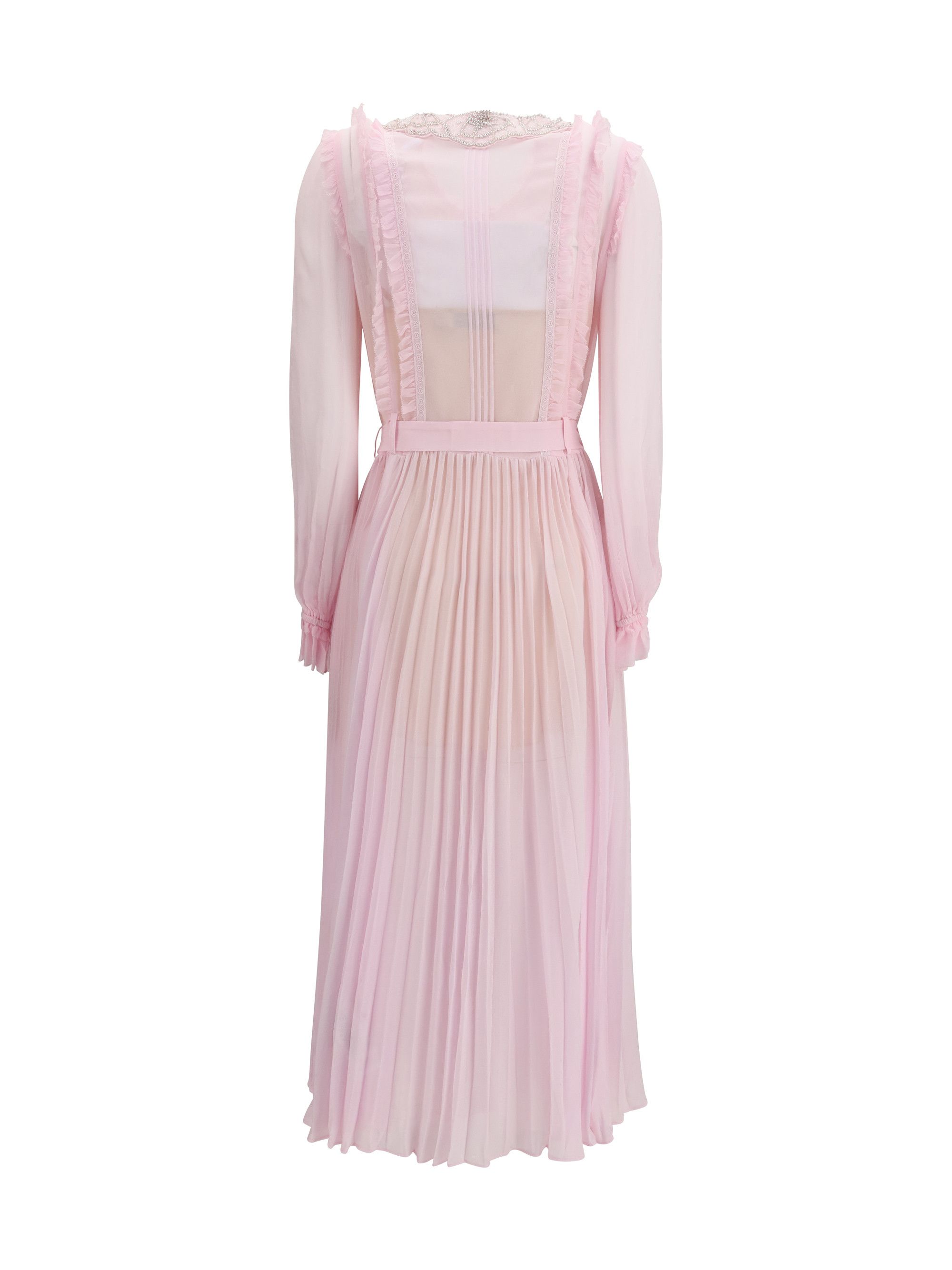 Self-Portrait Pleated georgette midi Dress Size M / US 6-8 / IT 42-44 - 2 Thumbnail