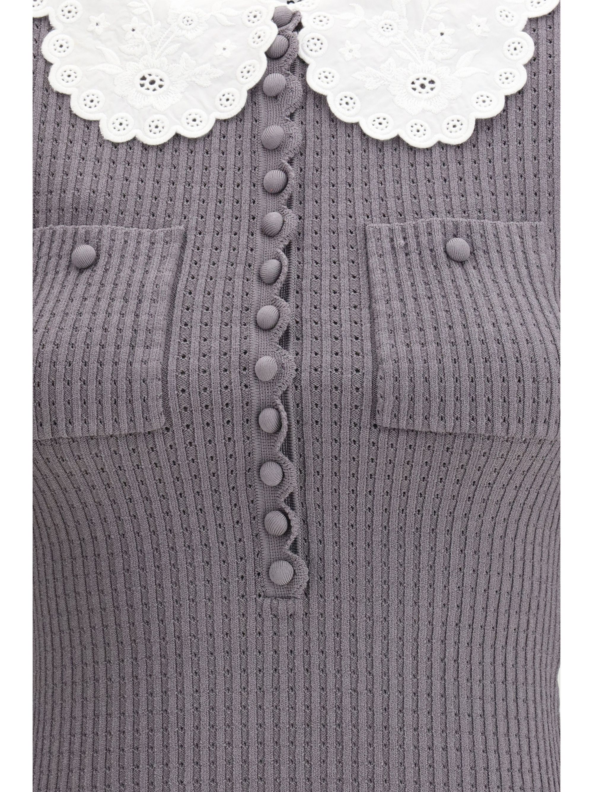 Self-Portrait Lace collar knit Top Size L / US 10 / IT 46 - 3 Thumbnail