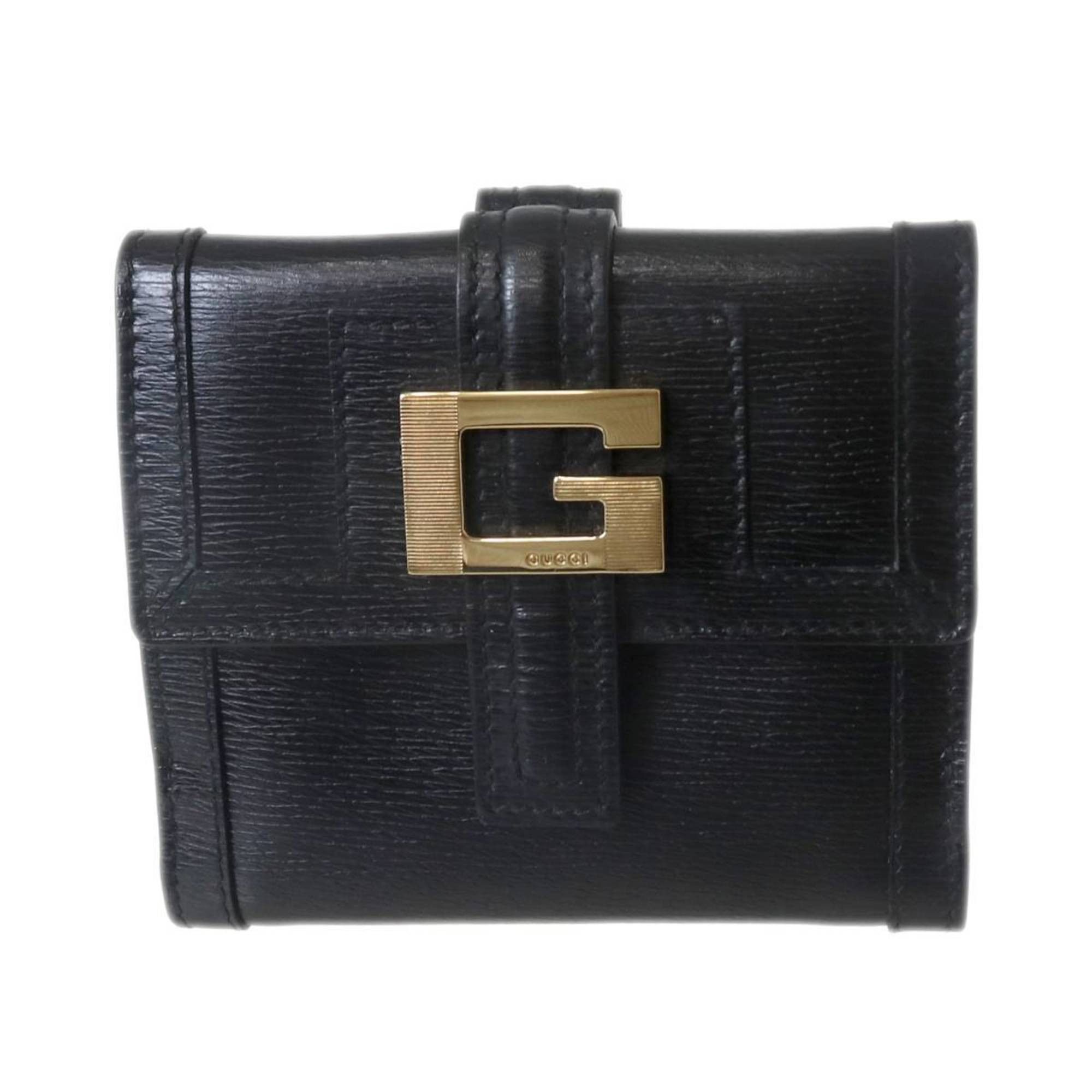 Gucci GUCCI Tri-fold Wallet Black 035.2118.2202 Size ONE SIZE - 2 Thumbnail