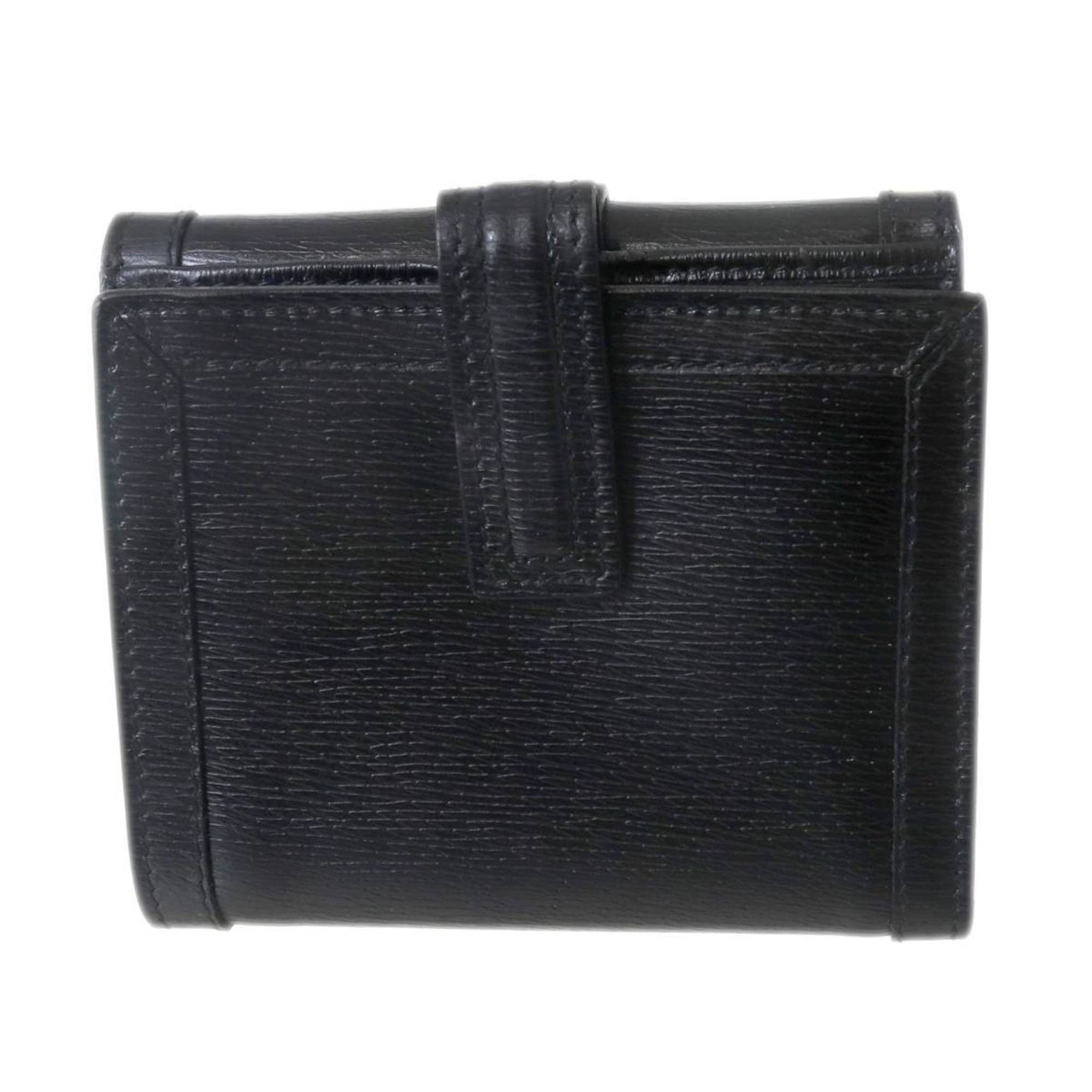 Gucci GUCCI Tri-fold Wallet Black 035.2118.2202 Size ONE SIZE - 3 Thumbnail