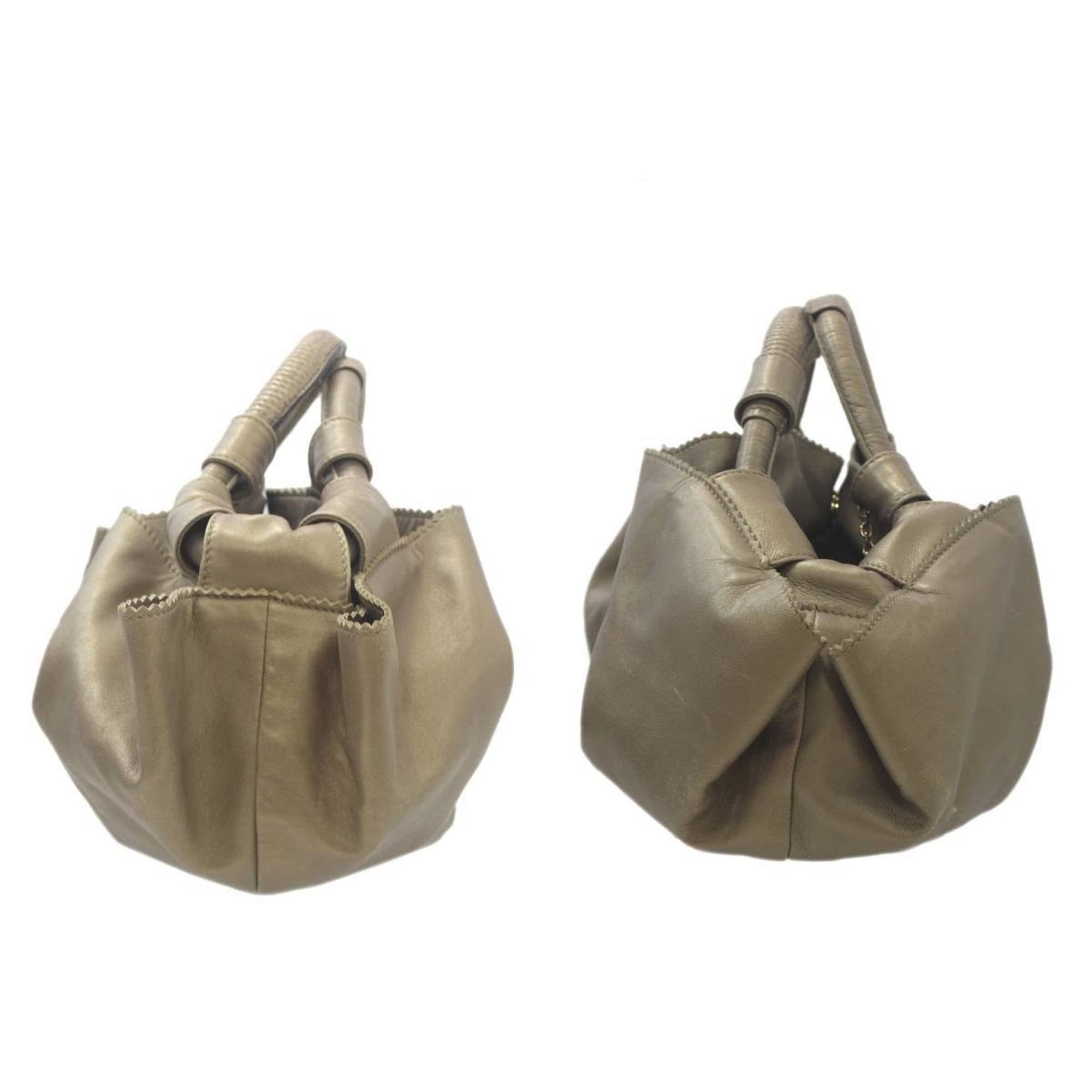 Loewe LOEWE Nappa Isle Handbag Anagram Gold Leather Size ONE SIZE - 4 Thumbnail