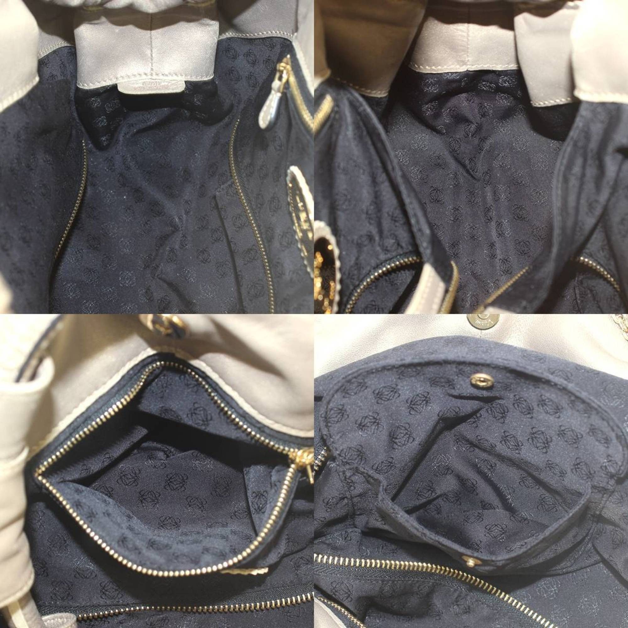 Loewe LOEWE Nappa Isle Handbag Anagram Gold Leather Size ONE SIZE - 9 Thumbnail