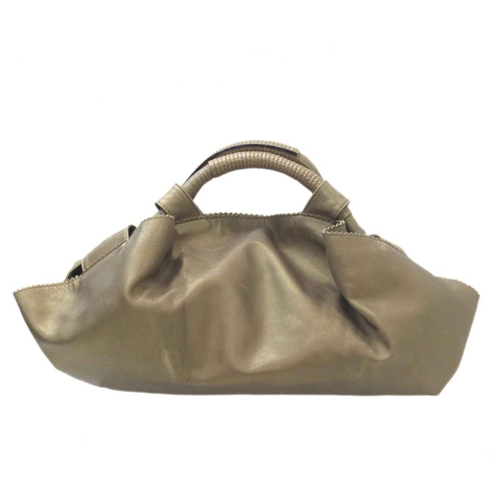 Loewe LOEWE Nappa Isle Handbag Anagram Gold Leather Size ONE SIZE - 3 Thumbnail