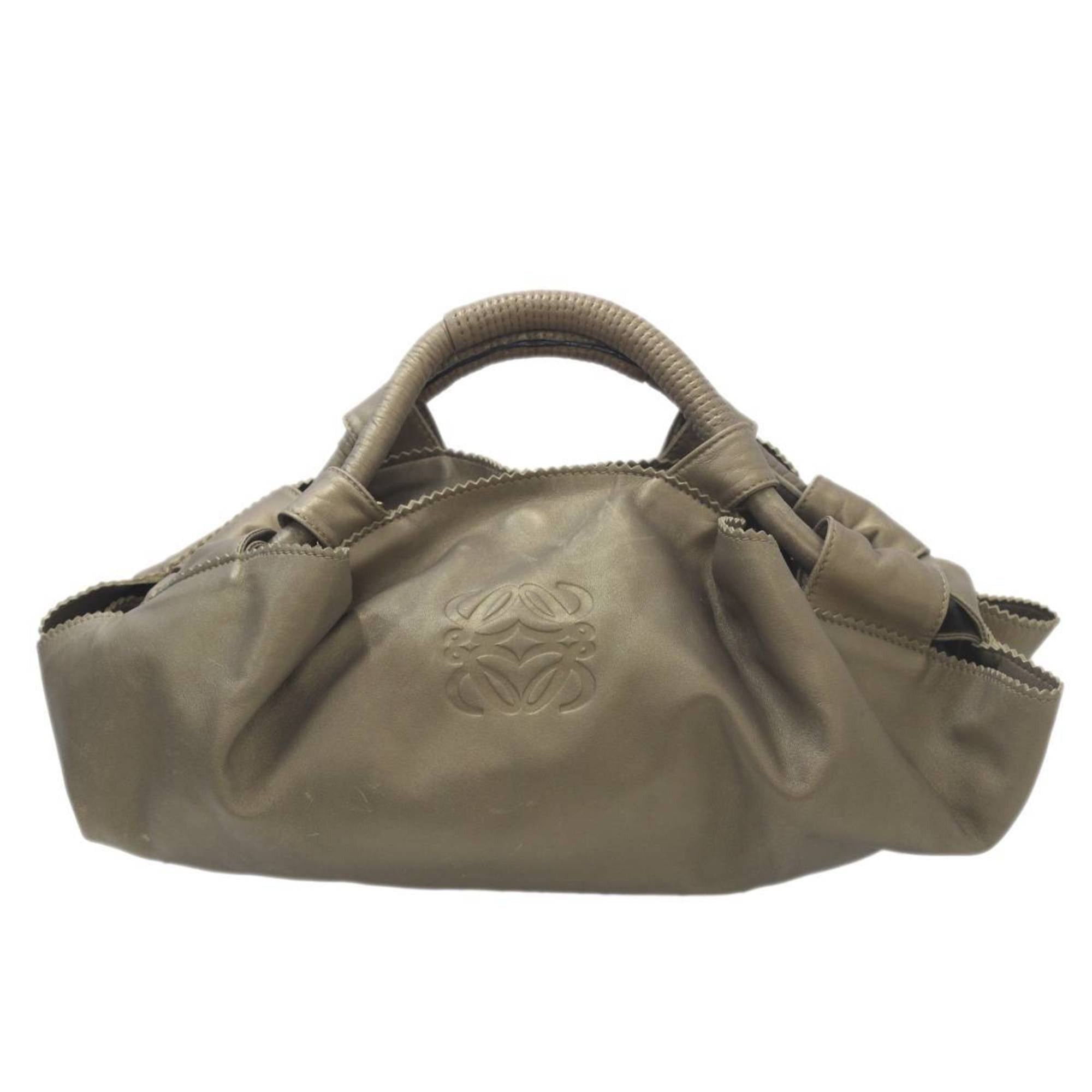 Loewe LOEWE Nappa Isle Handbag Anagram Gold Leather Size ONE SIZE - 2 Thumbnail