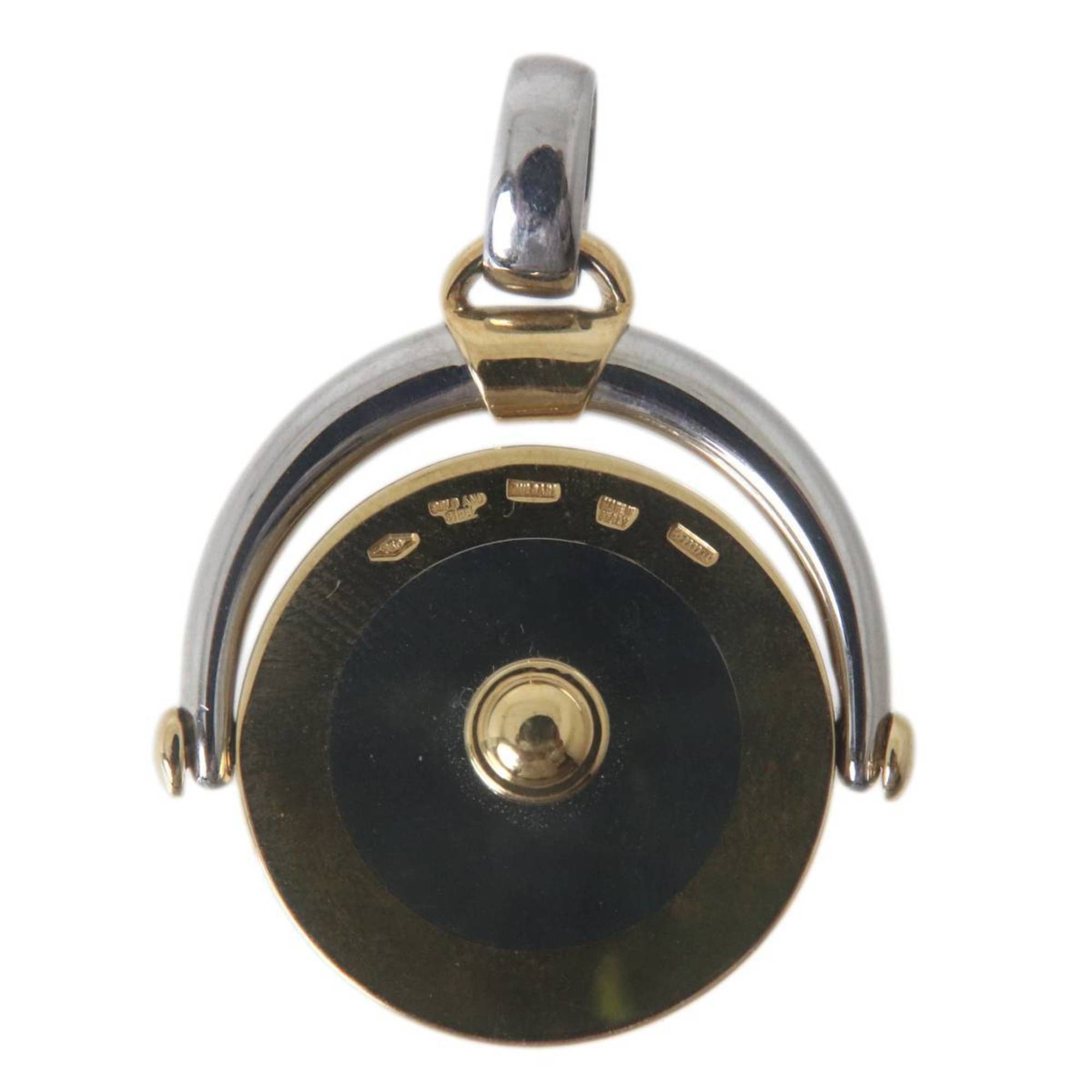 Bvlgari BVLGARI 18K Stainless Steel Sagittarius Horoscope Pendant, and Gold (750 Stamped), Total Weight: Approx. 13.5g Size ONE SIZE - 4 Thumbnail