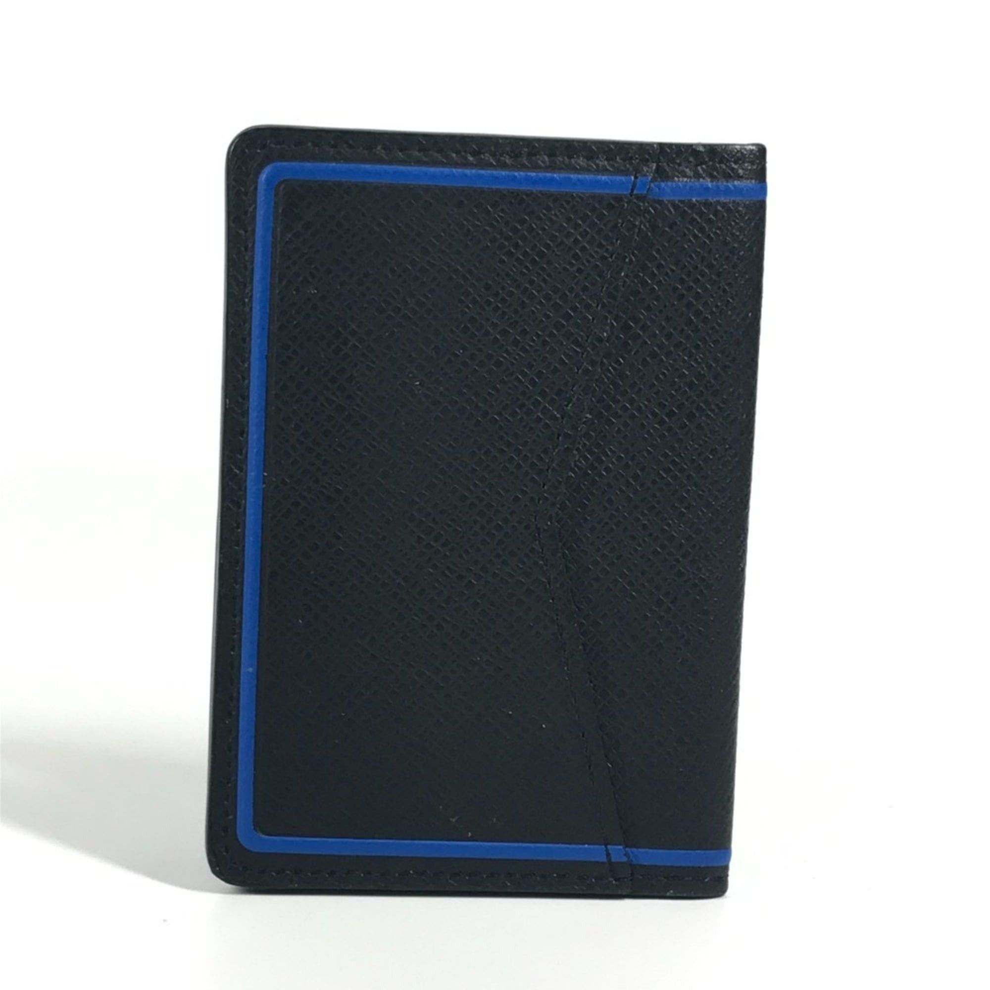 Louis Vuitton LOUIS VUITTON M63329 Taiga Organizer de Poche Business Card Holder/Pass Case/Bifold Holder/Card Case in Leather, Black, for Men and Women Size ONE SIZE - 2 Thumbnail