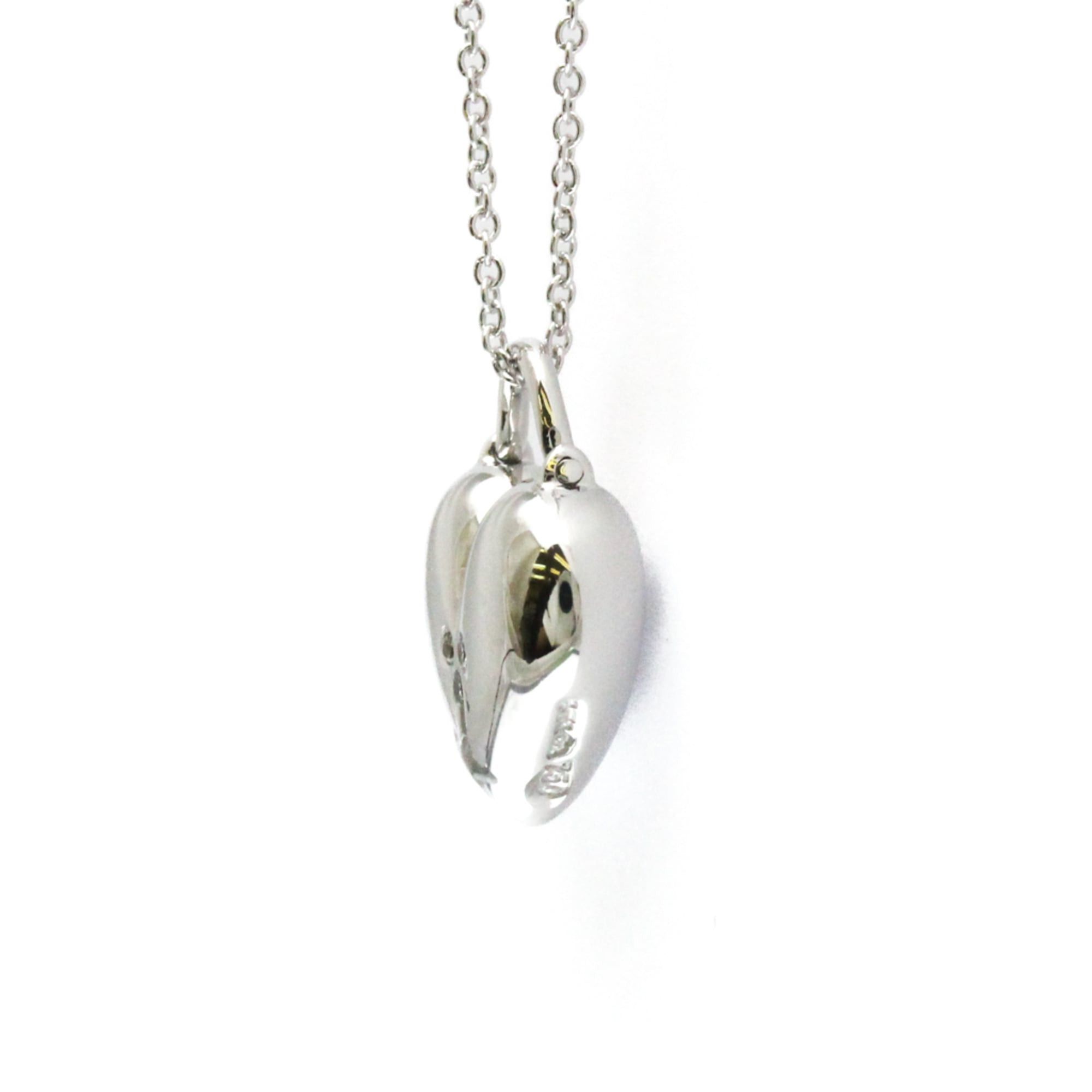 Tiffany & Co. Tiffany Sentimental Heart Diamond Necklace Platinum Diamond Women,Men Fashion Pendant Necklace (Silver) Size ONE SIZE - 11 Thumbnail