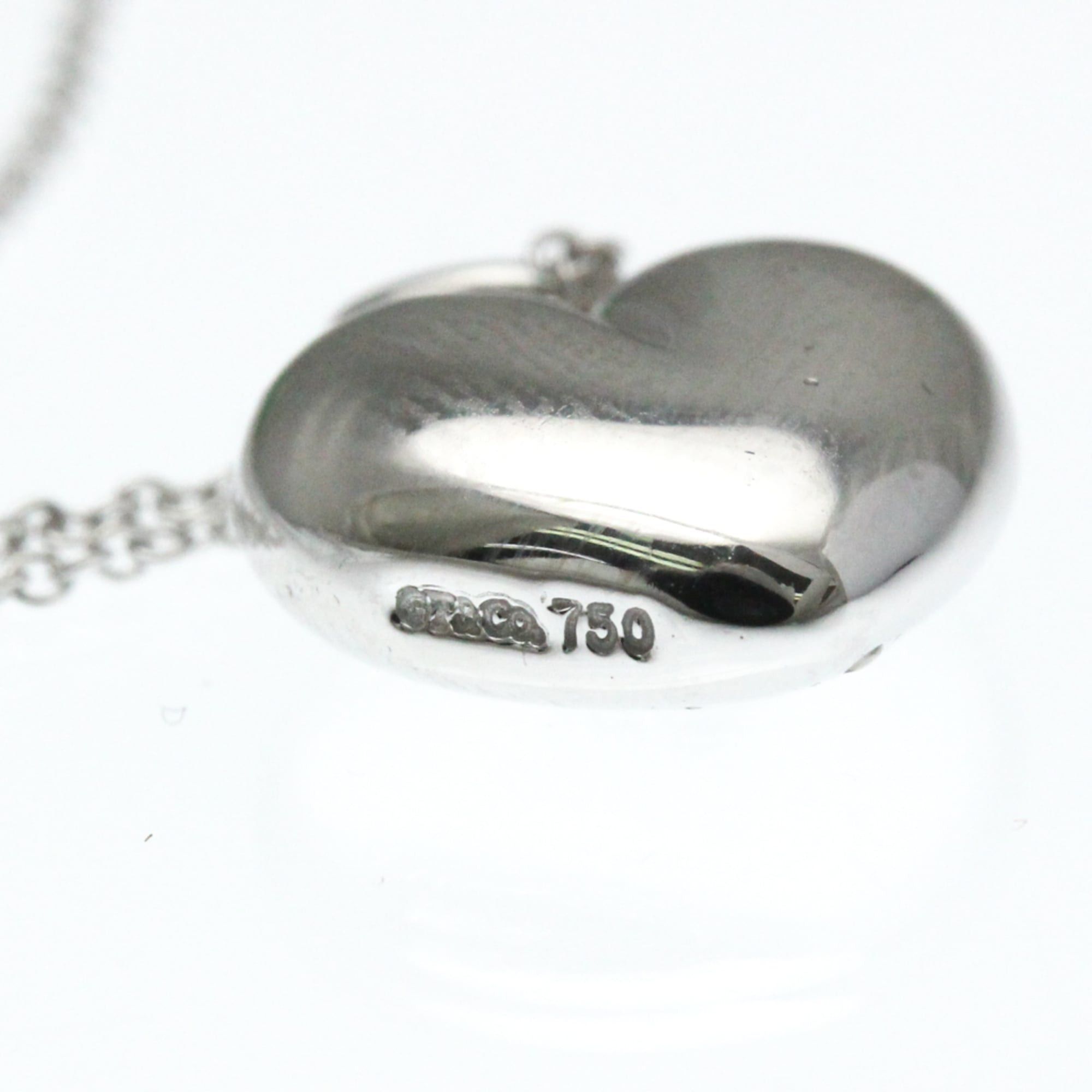 Tiffany & Co. Tiffany Sentimental Heart Diamond Necklace Platinum Diamond Women,Men Fashion Pendant Necklace (Silver) Size ONE SIZE - 14 Thumbnail