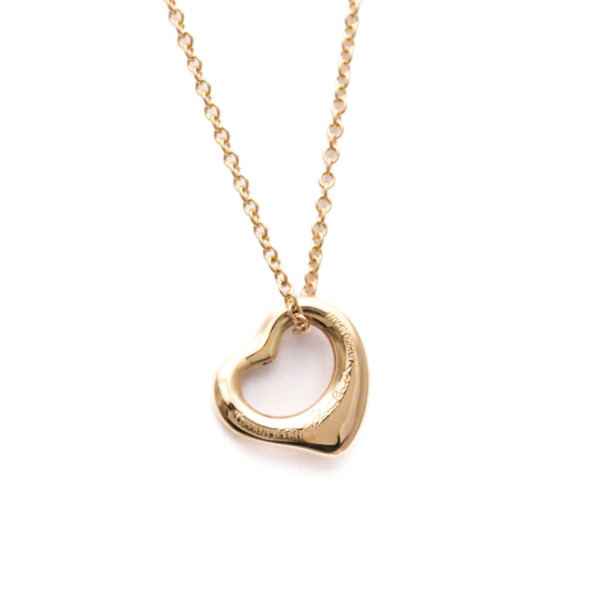 Tiffany & Co. Tiffany Open Heart Pink Gold (18K) No Stone Men,Women Fashion Pendant Necklace (Pink Gold) Size ONE SIZE - 2 Thumbnail