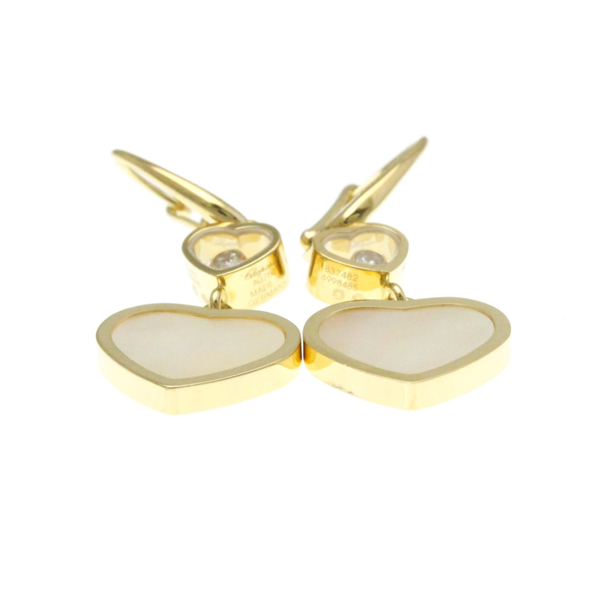 Chopard Chopard Happy Heart Diamond Earrings 837482 Diamond,Mother Of Pearl Yellow Gold (18K),Mother Of Pearl Drop Earrings Carat/0.1 Size ONE SIZE - 13 Thumbnail