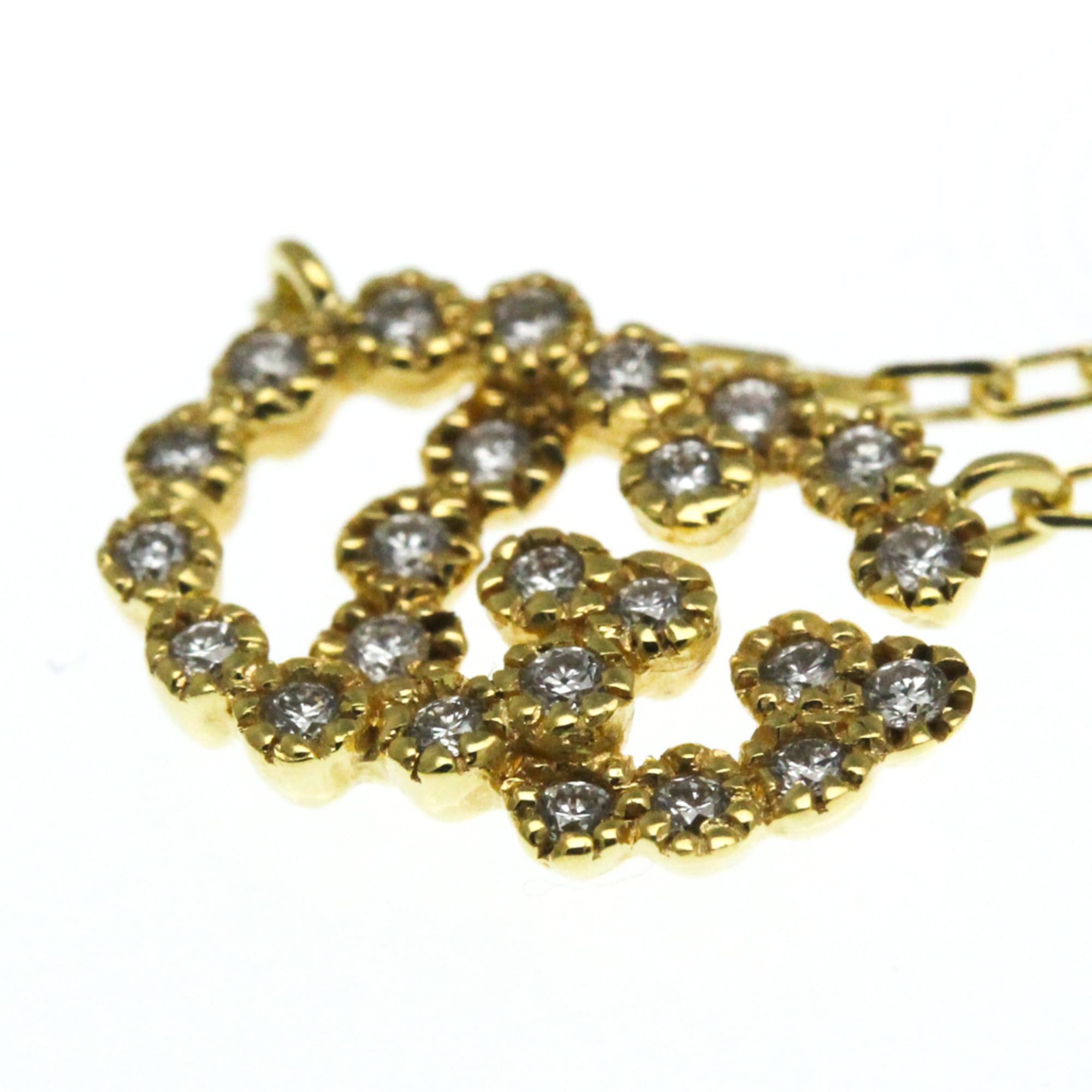 Gucci Gucci GG Diamond Necklace Yellow Gold (18K) Diamond Men,Women Fashion Pendant Necklace (Gold) Size ONE SIZE - 5 Thumbnail
