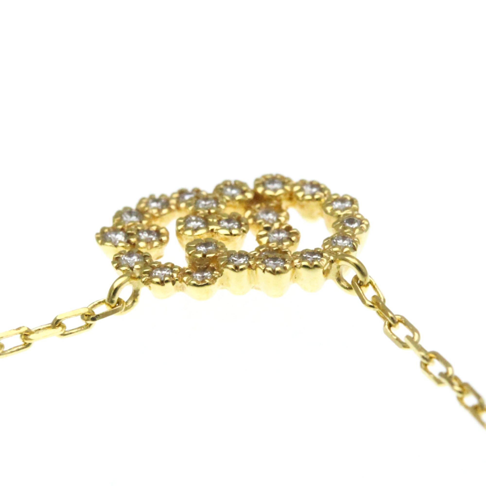 Gucci Gucci GG Diamond Necklace Yellow Gold (18K) Diamond Men,Women Fashion Pendant Necklace (Gold) Size ONE SIZE - 16 Thumbnail