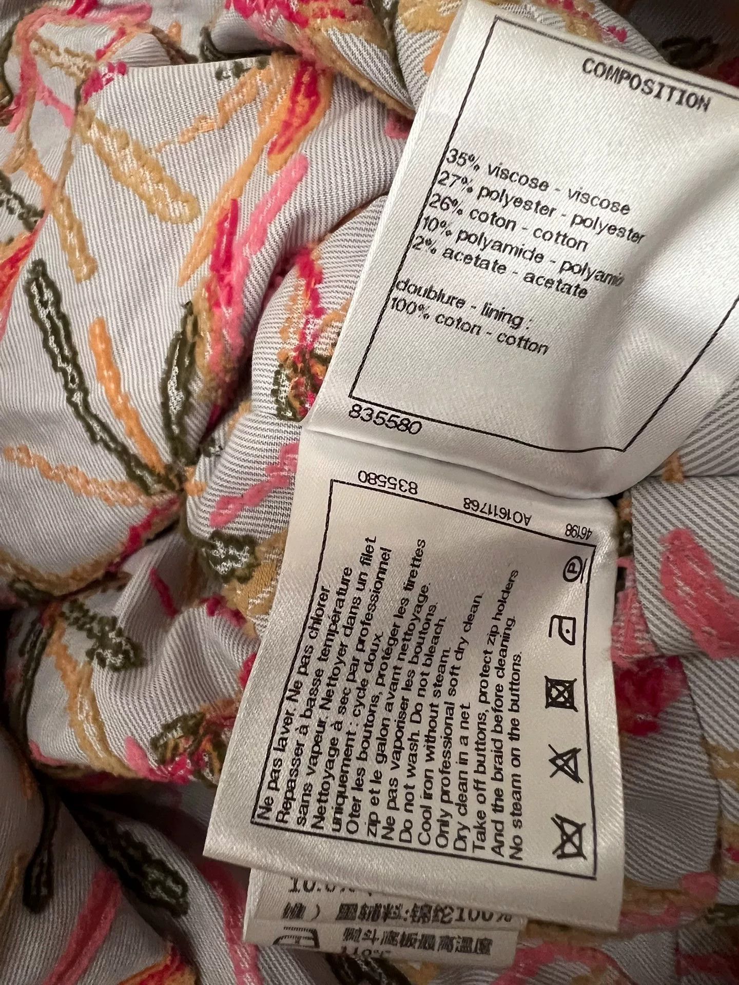 Chanel Chanel 19P Rose Short Jacket 34 Size US XS / EU 42 / 0 - 7 Thumbnail