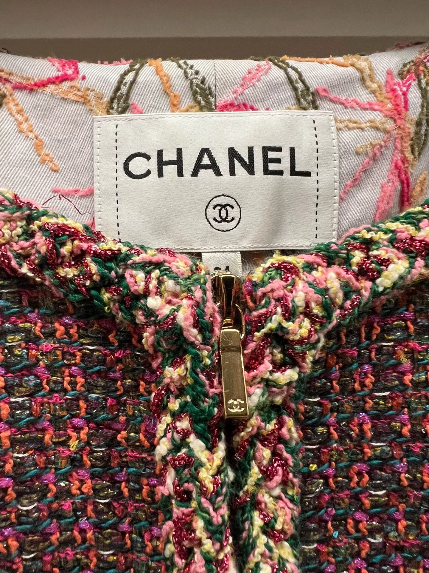 Chanel Chanel 19P Rose Short Jacket 34 Size US XS / EU 42 / 0 - 4 Thumbnail