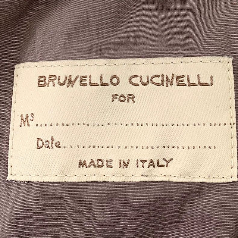 Brunello Cucinelli Brunello Cucinelli Gray Wool Down Coat Size US L / EU 52-54 / 3 - 6 Thumbnail