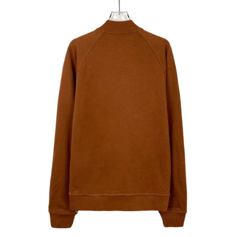 Hermes Hermes Orange Logo Cotton Baseball Jacket Size US M / EU 48-50 / 2 - 2 Thumbnail