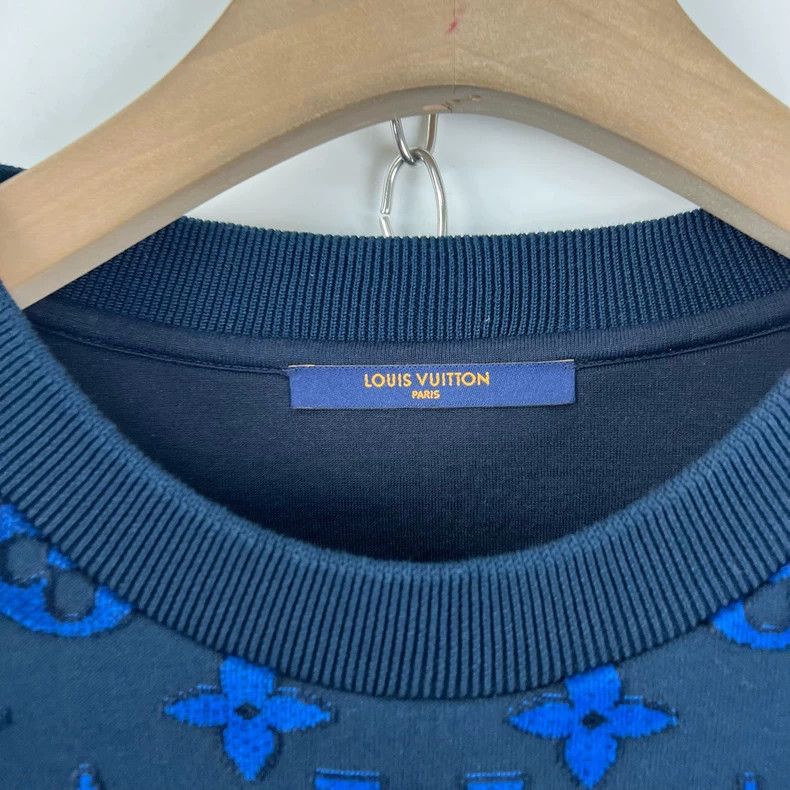 Louis Vuitton Louis Vuitton Blue Green Gradient Sweatshirt Size US XXL / EU 58 / 5 - 3 Thumbnail