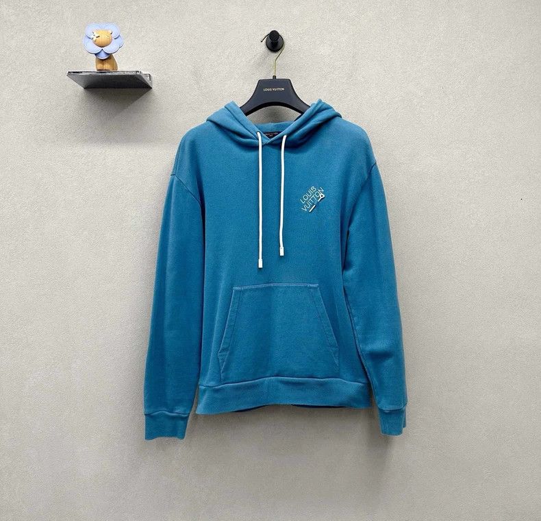 Louis Vuitton Louis Vuitton Blue Hoodie Unisex Size US S / EU 44-46 / 1 - 2 Thumbnail