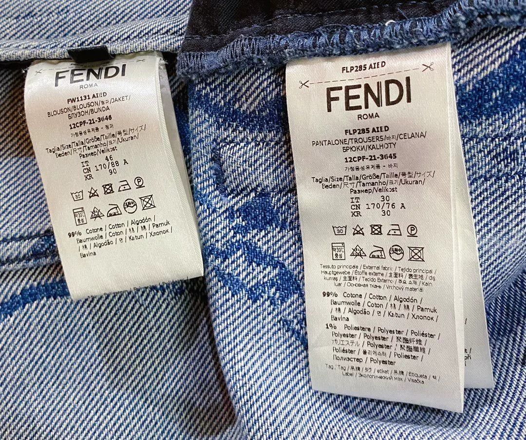 Fendi Fendi Blue Denim Suit Size US 36 / EU 52 - 9 Thumbnail